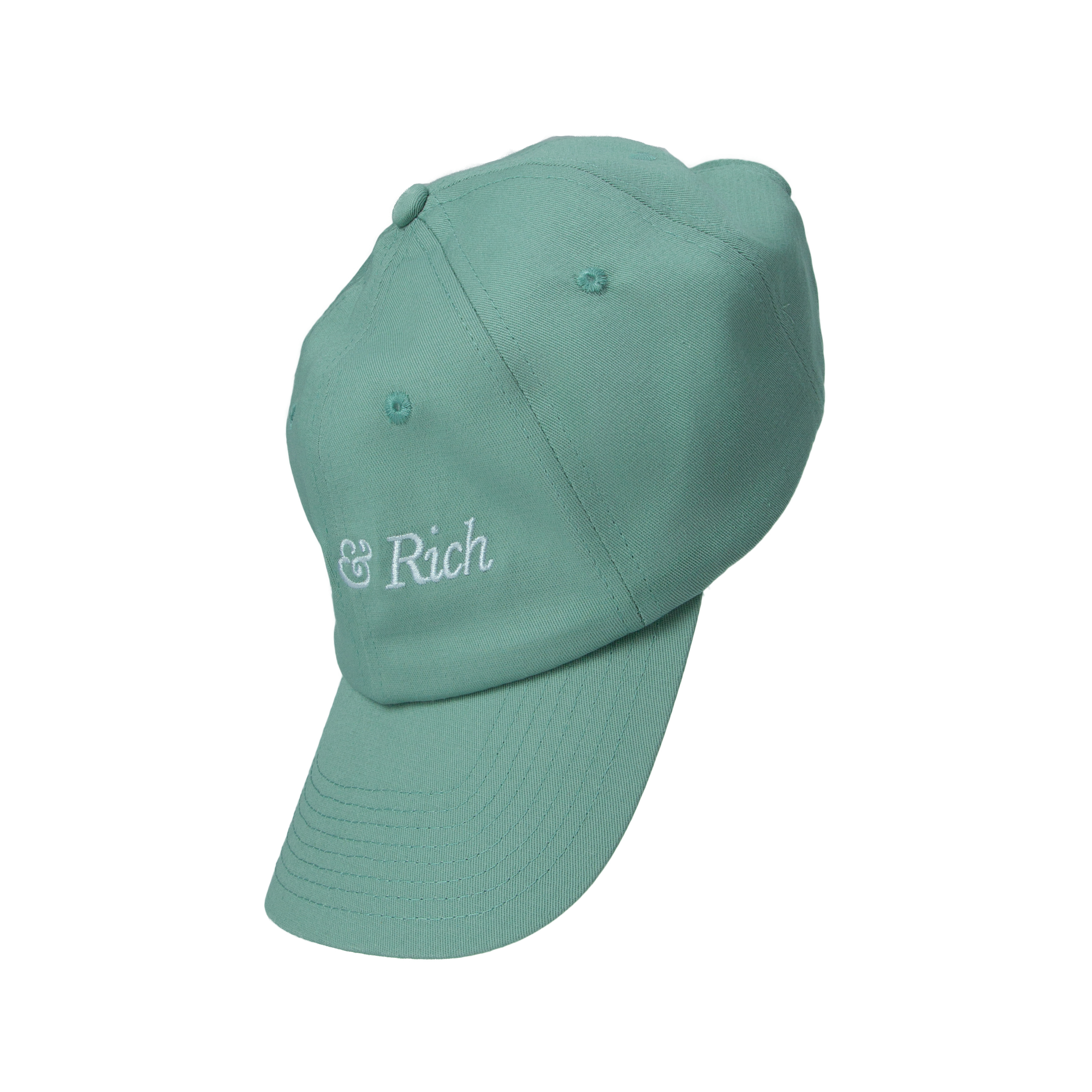 Shop Sporty And Rich Italic Logo Cap In Light Green