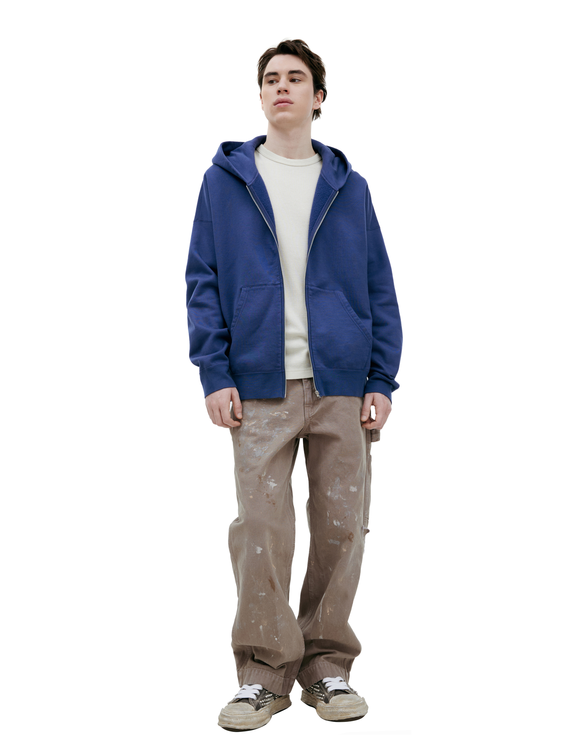 Visvim Ultimate Jumbo Hoodie In Blue
