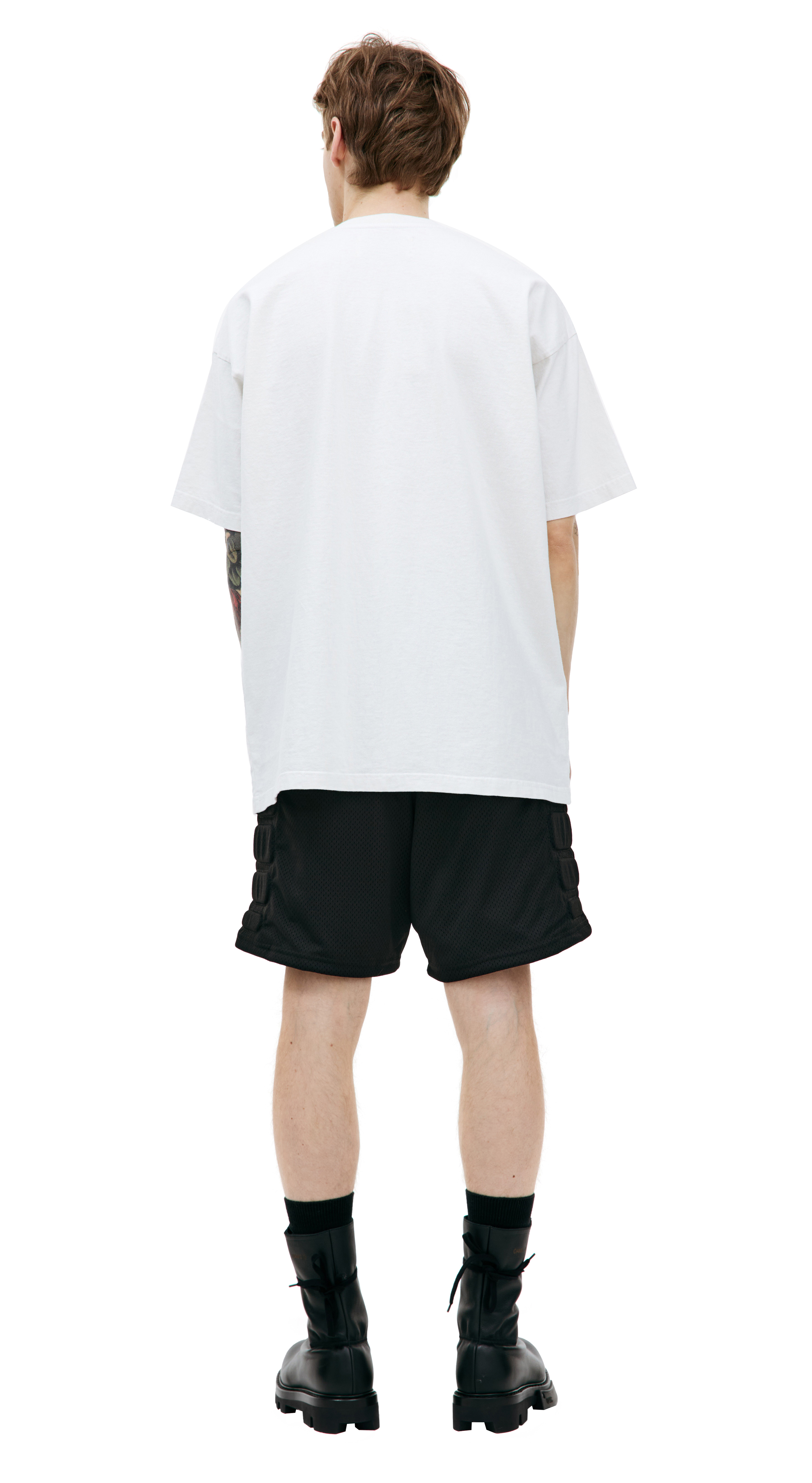 新品MAYO 24ssHEAD SHOT T-shirtヘッドショット刺繍T M MAYO】HEAD SHOT 刺繍半袖Tシャツ - WHITE
