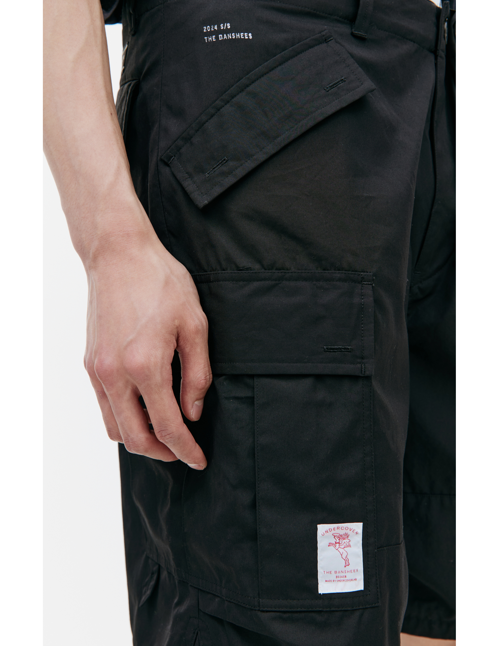 Shop Undercover Black Cargo Shorts