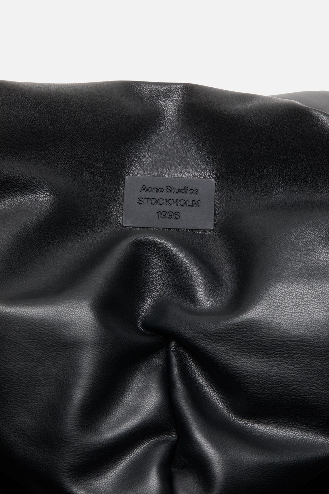 Acne Studios Hooded Faux Leather Jacket A90654le R In Black