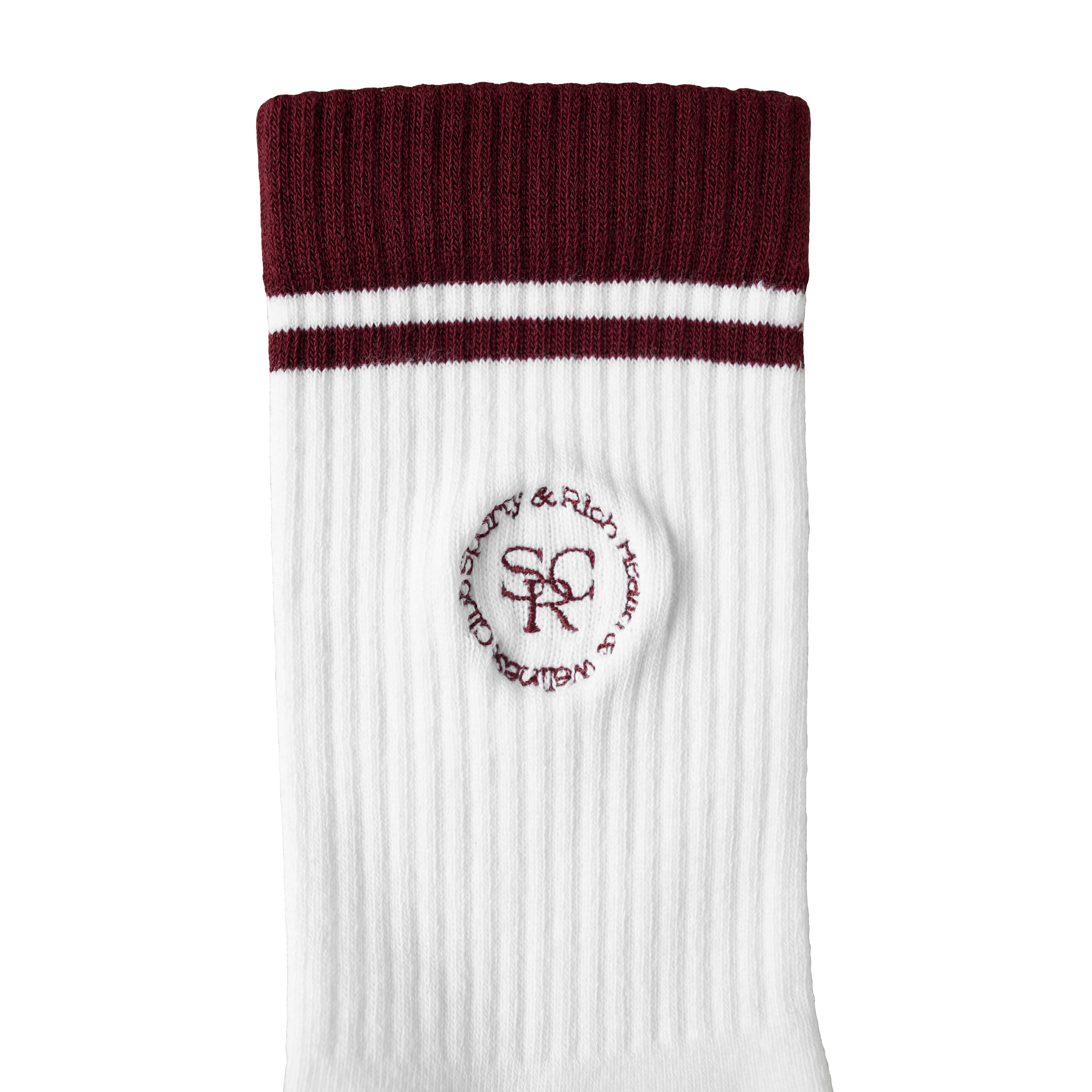 Shop Sporty And Rich Embroidered Logo Socks In White