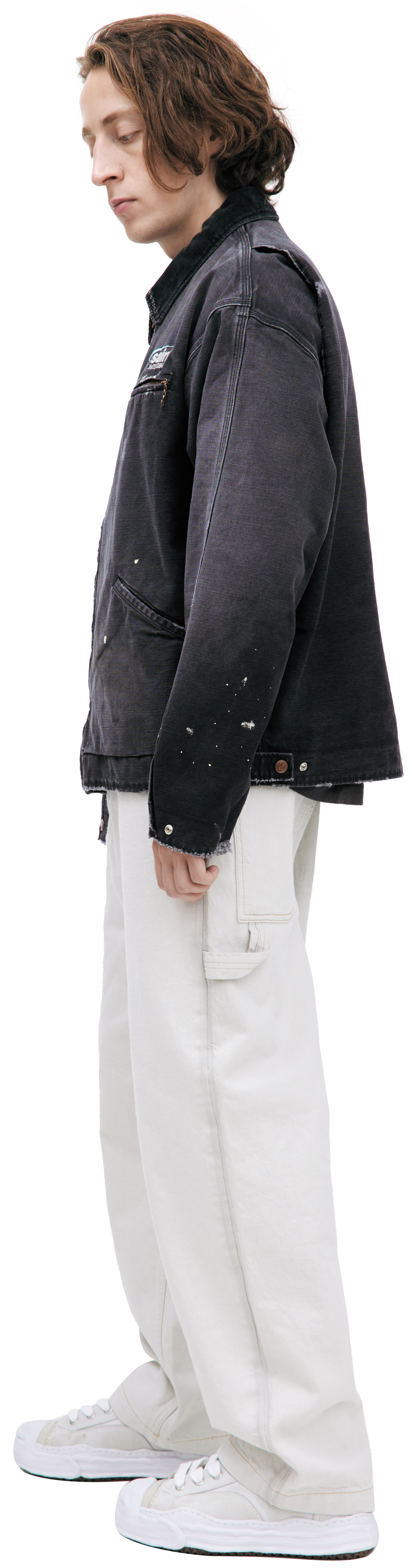 Buy Saint Mxxxxxx men grey denim jacket for $816 online on SV77
