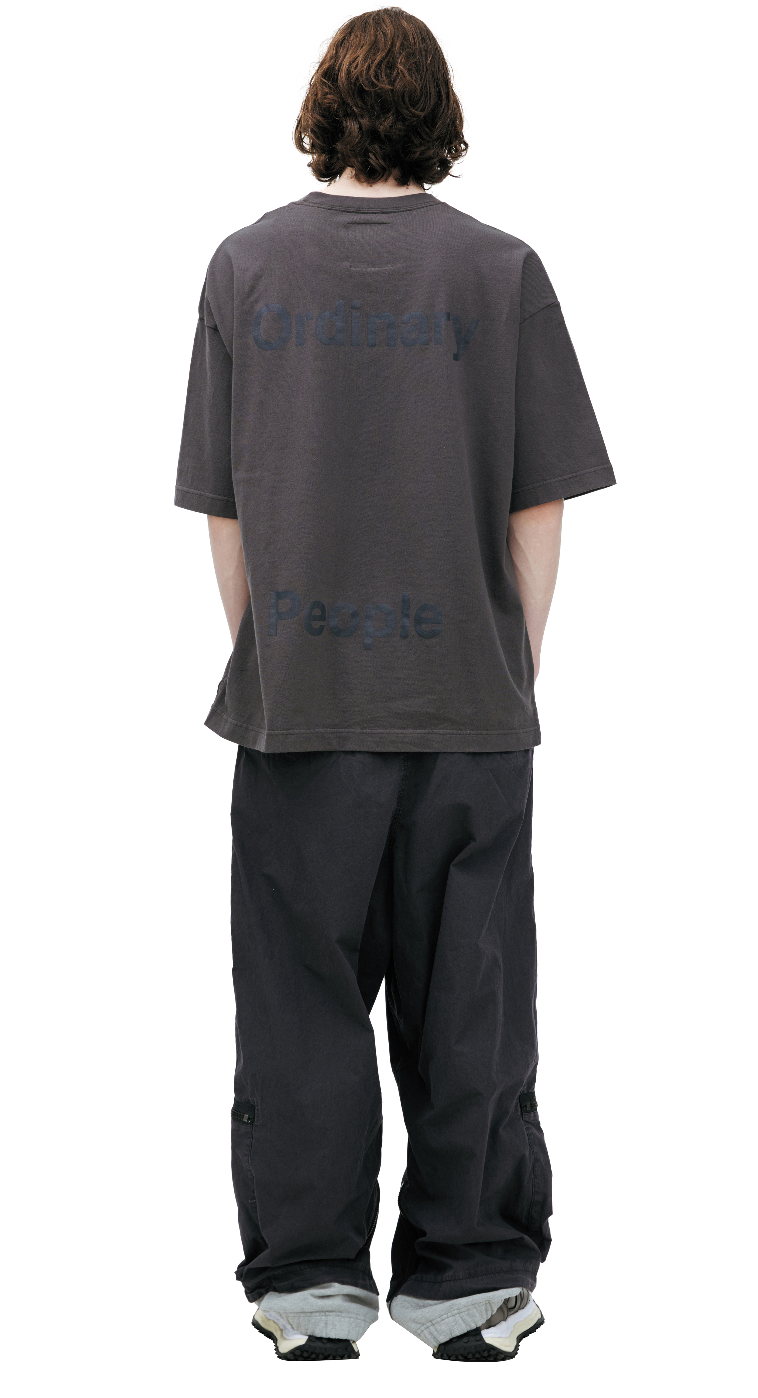 Buy Maison Mihara Yasuhiro men grey 'donʼt tag me' t-shirt for