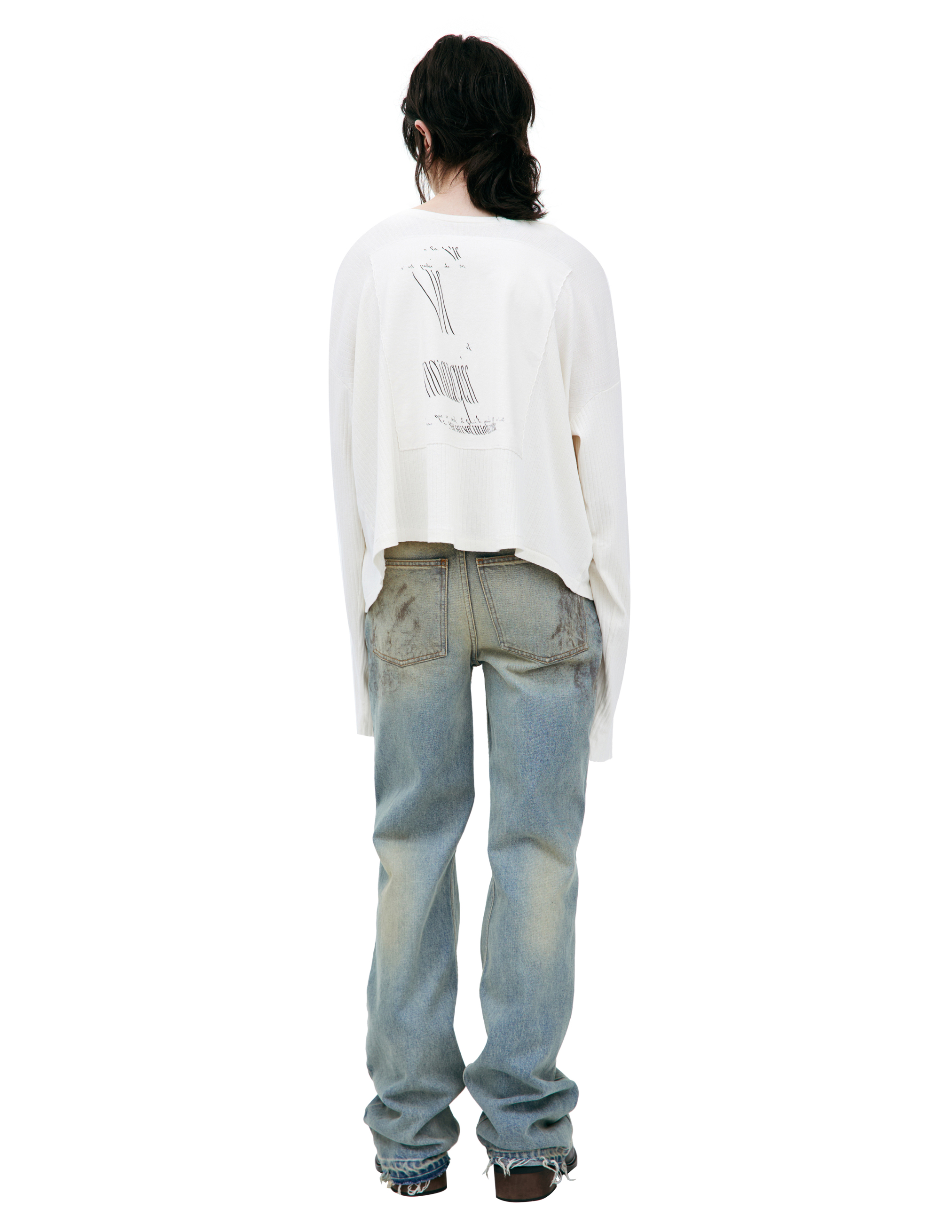 Enfants Riches Deprimes White Patch Longsleeve In White