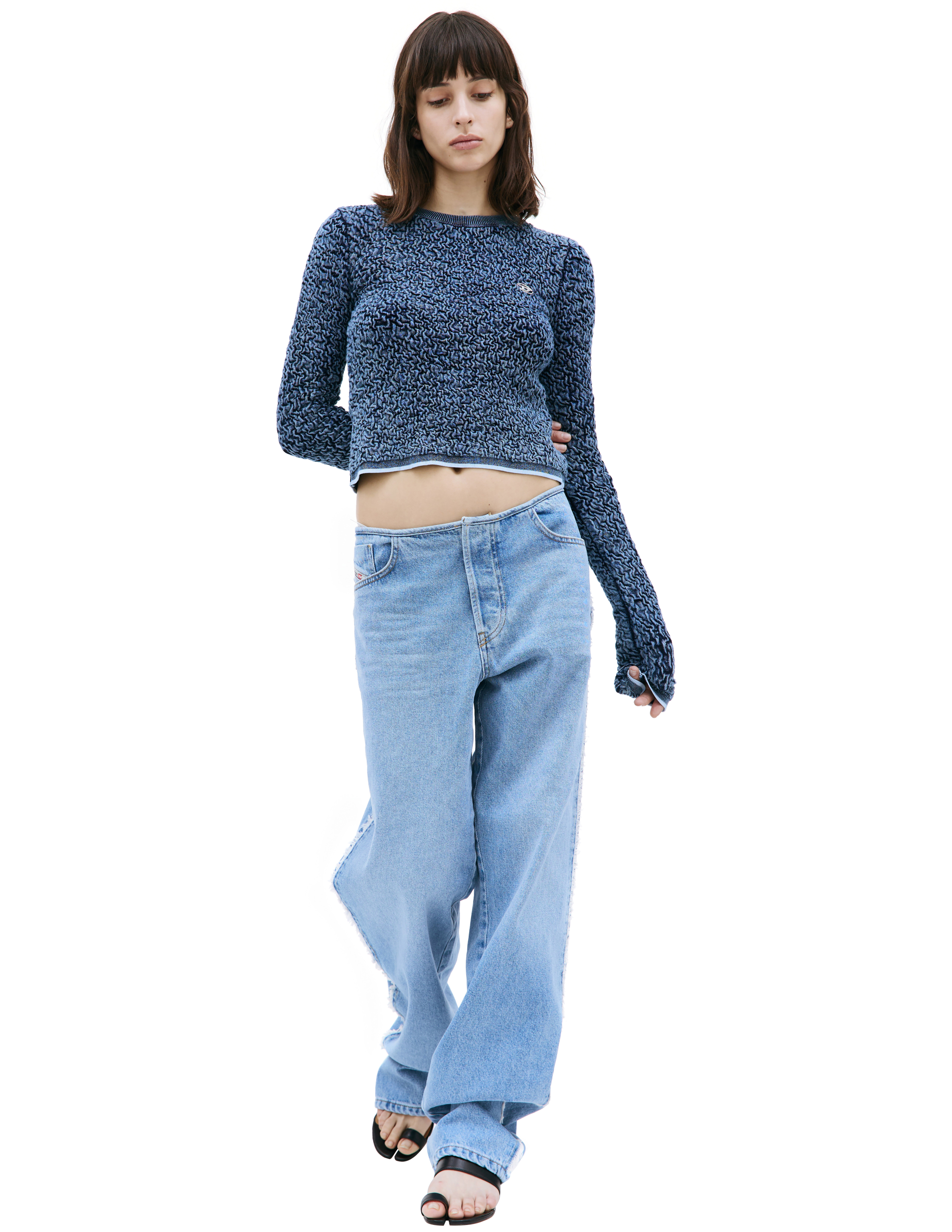 Shop Diesel Blue M-creta Sweater