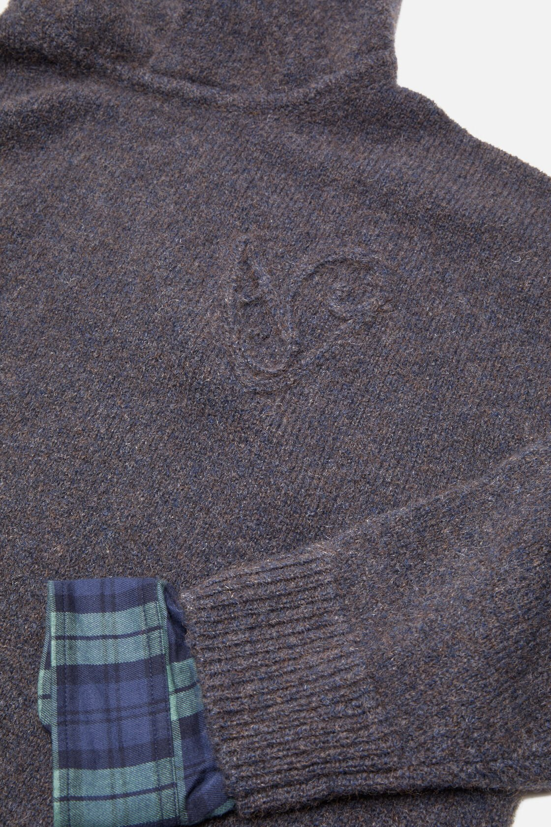 Acne Studios Women Layered Wool Hoodie In Gray