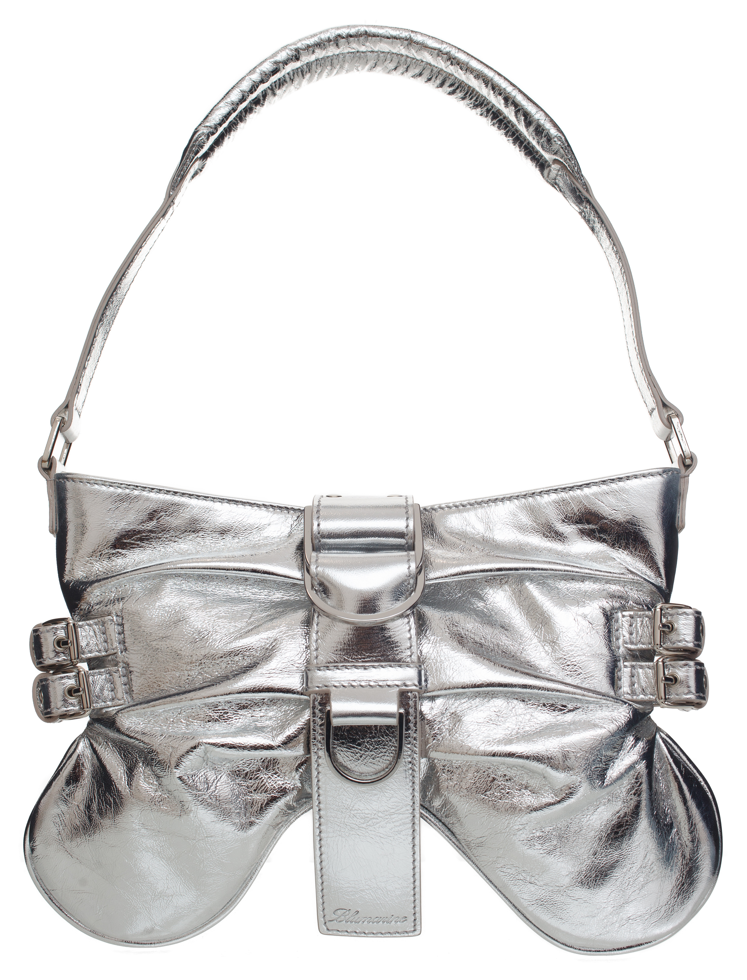 Buy Blumarine women silver butterfly leather bag for €523 online