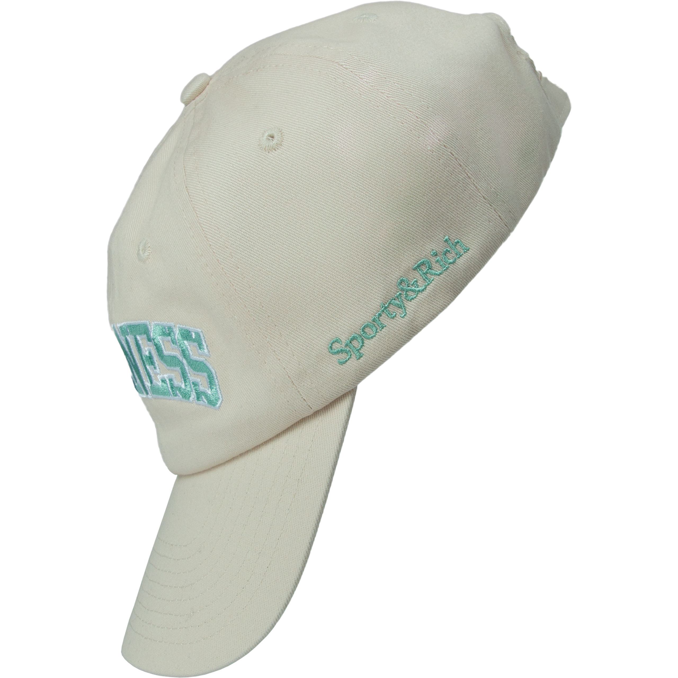 Shop Sporty And Rich 'wellness' Embroidered Cap In Beige