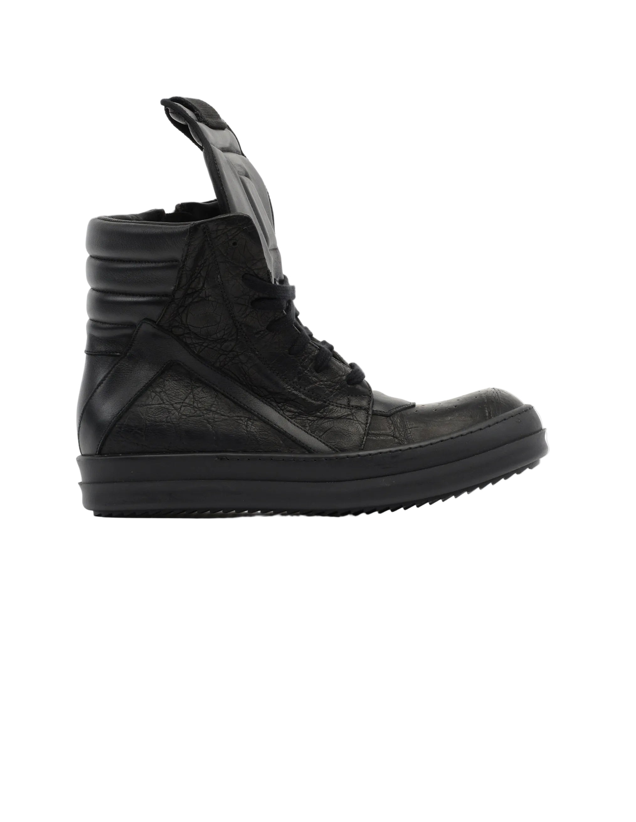 Rick Owens Geobasket Padded Zip-Fastening High-Top Sneakers
