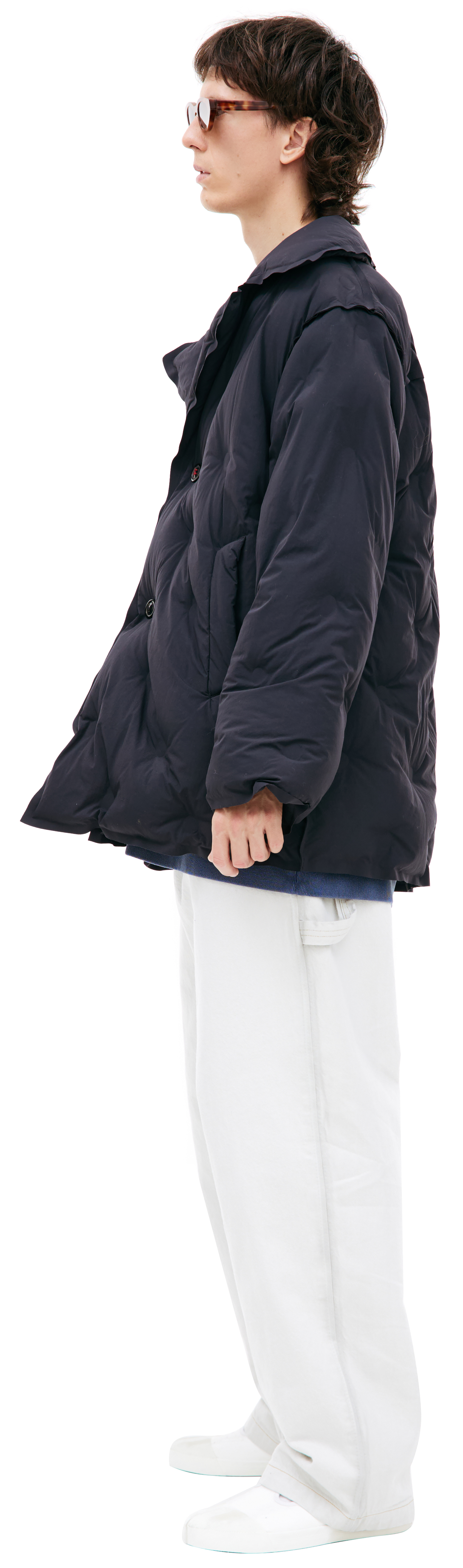 コート MAISON MARGIELA Women Bubble Jackets SI0AA0001S54870900 Blac Maison Margiela - Padded techno fabric coat black - The Corner