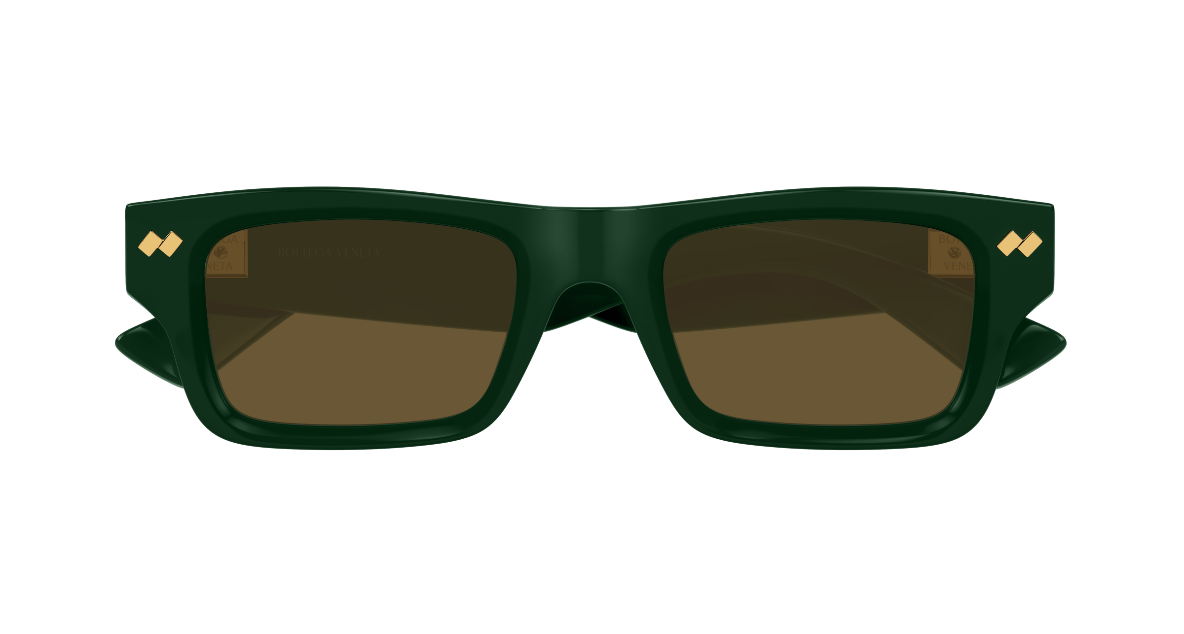 Bottega Veneta Dizzy Square Sunglasses In Green