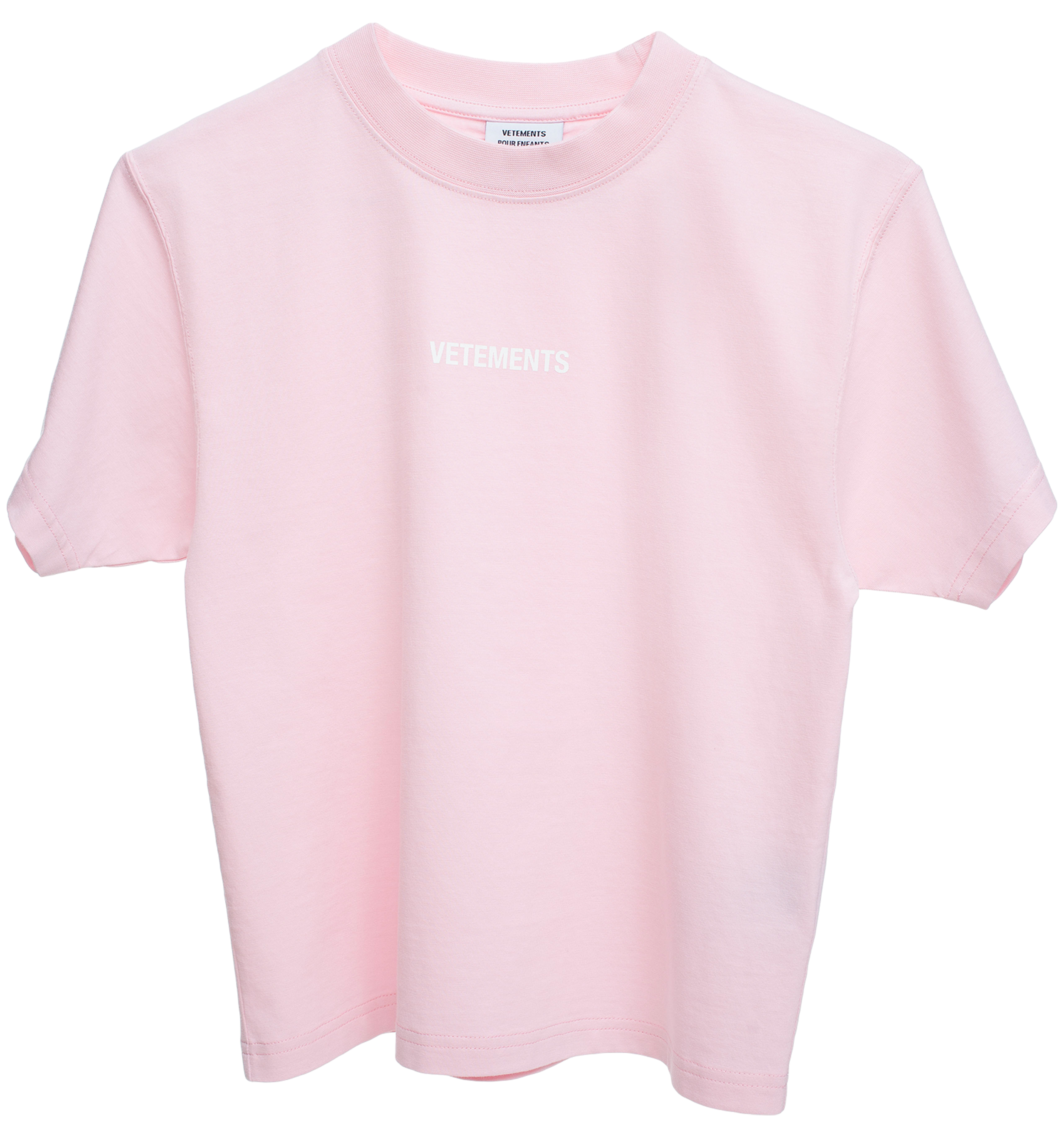 VETEMENTS 売れ筋商品|||ヴェトモン Tシャツ トップス レディース Tops Pink VETEMENTS ヴェトモン Tシャツ Jesus Loves You T-shirt