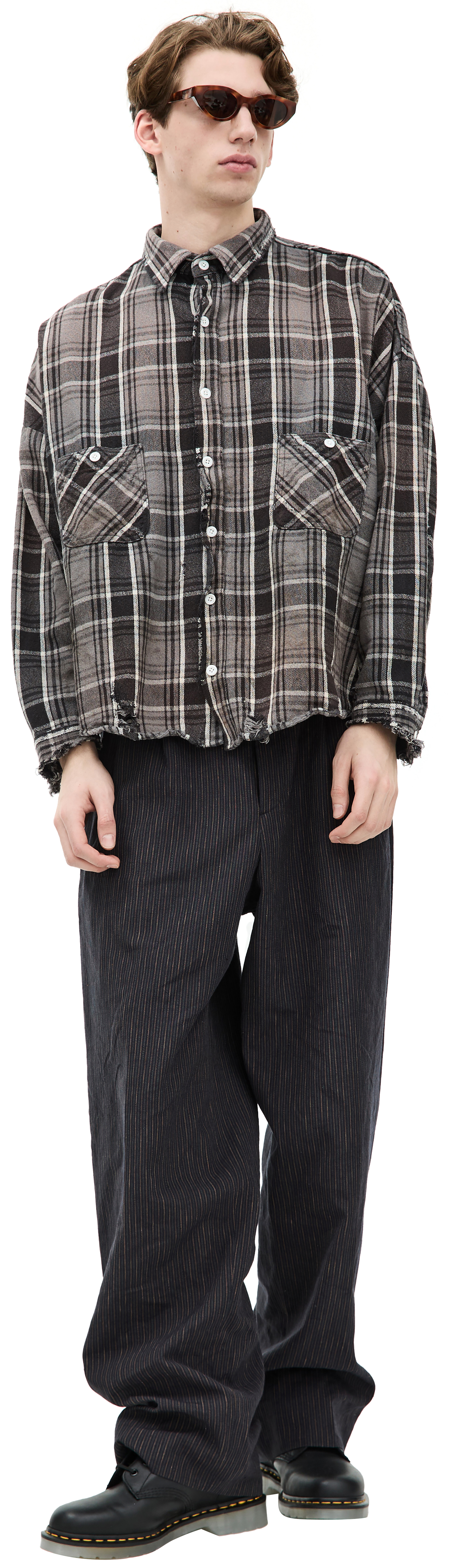 Tシャツ・カットソー SAINT MXXXXXX Men Sweater HSMA230000019 Grey SAINT Mxxxxxx Saint T-Shirt | Dark Gray | SVD