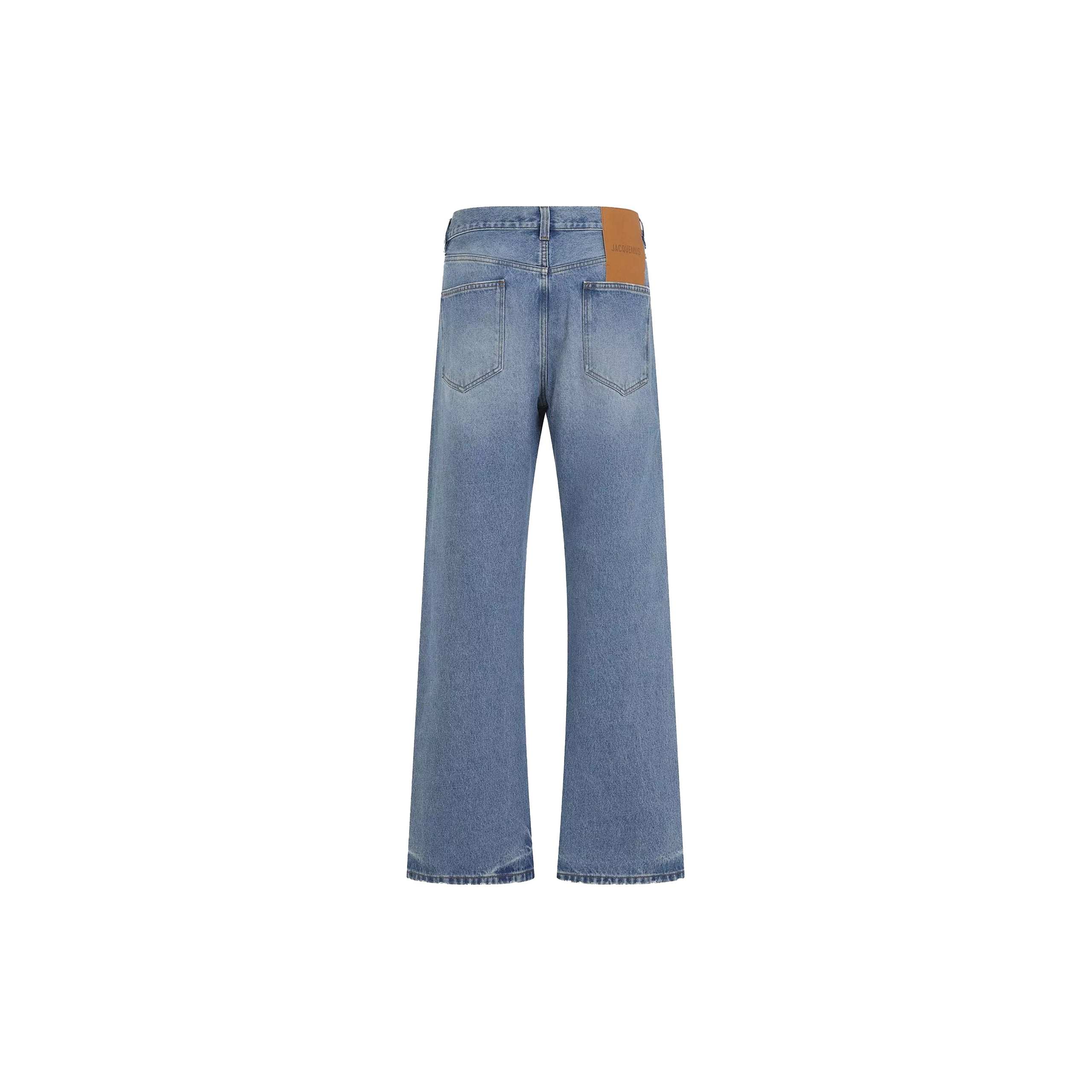 Jacquemus Straight Leg Jeans In Blue