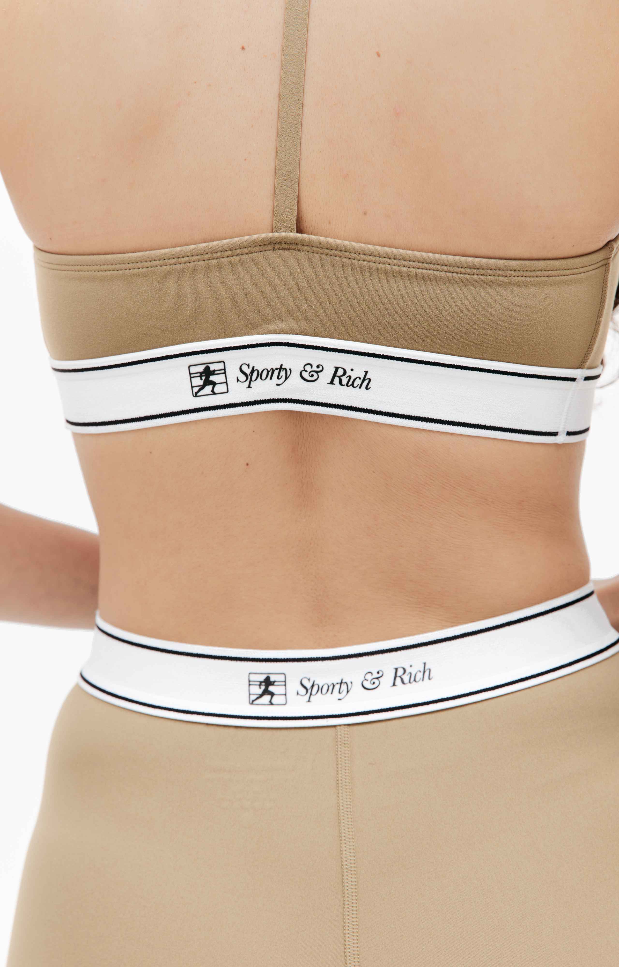 Buy SPORTY & RICH women brown sr bold sports bra for $52 online on