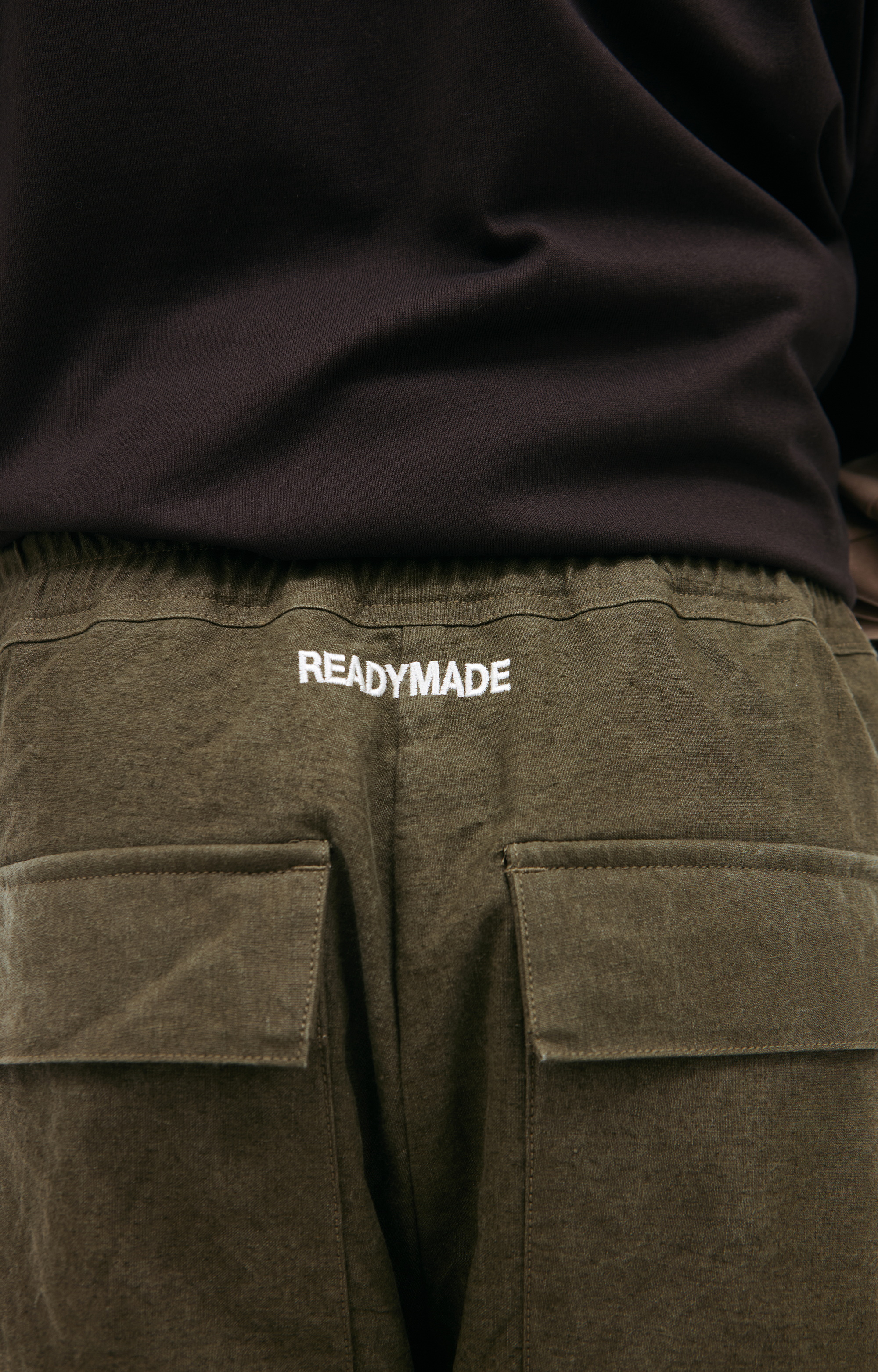 Buy Readymade men khaki wide trousers-cargo for $6,040