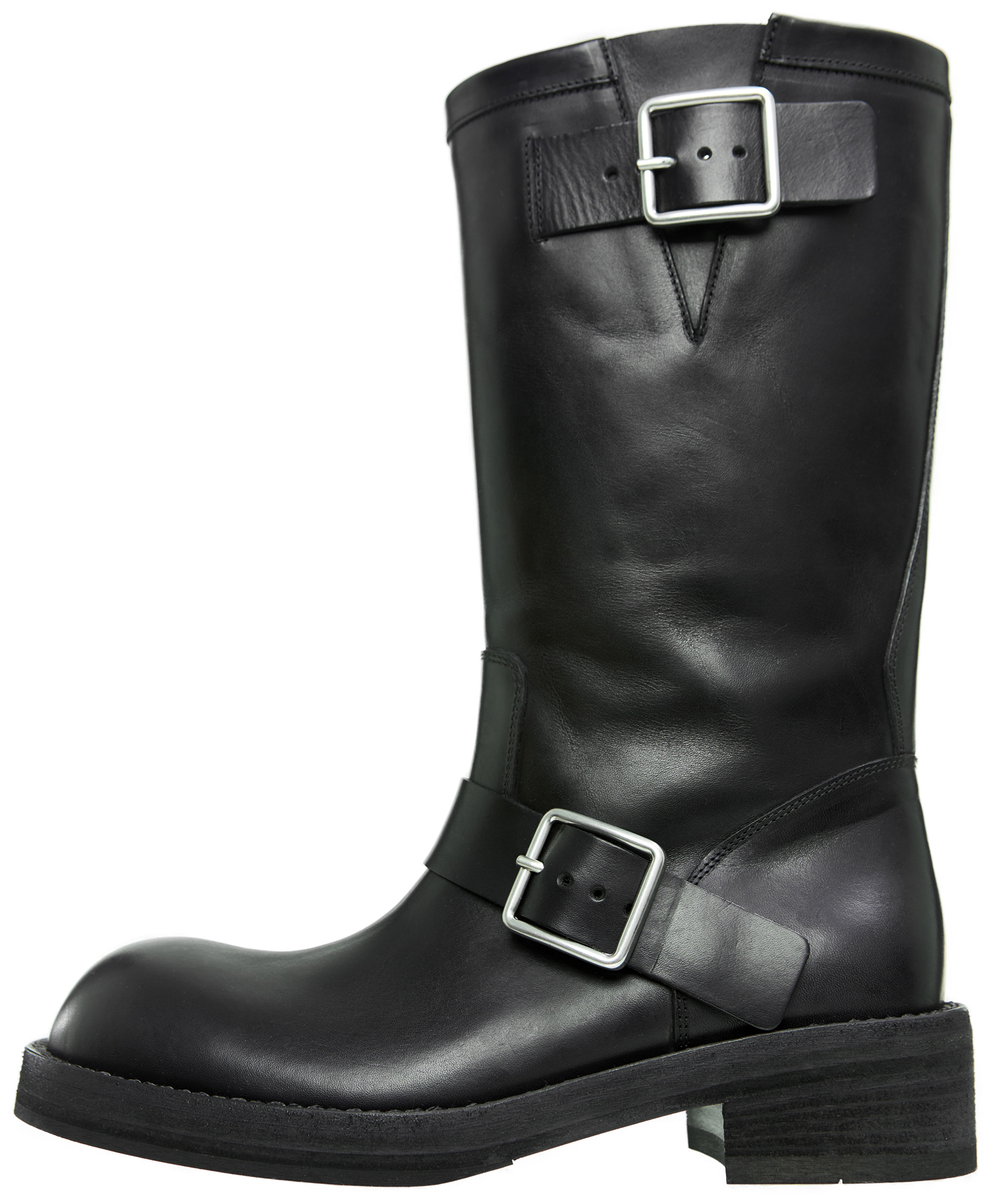Buy Ann Demeulemeester women black sarith biker boots for $2,150