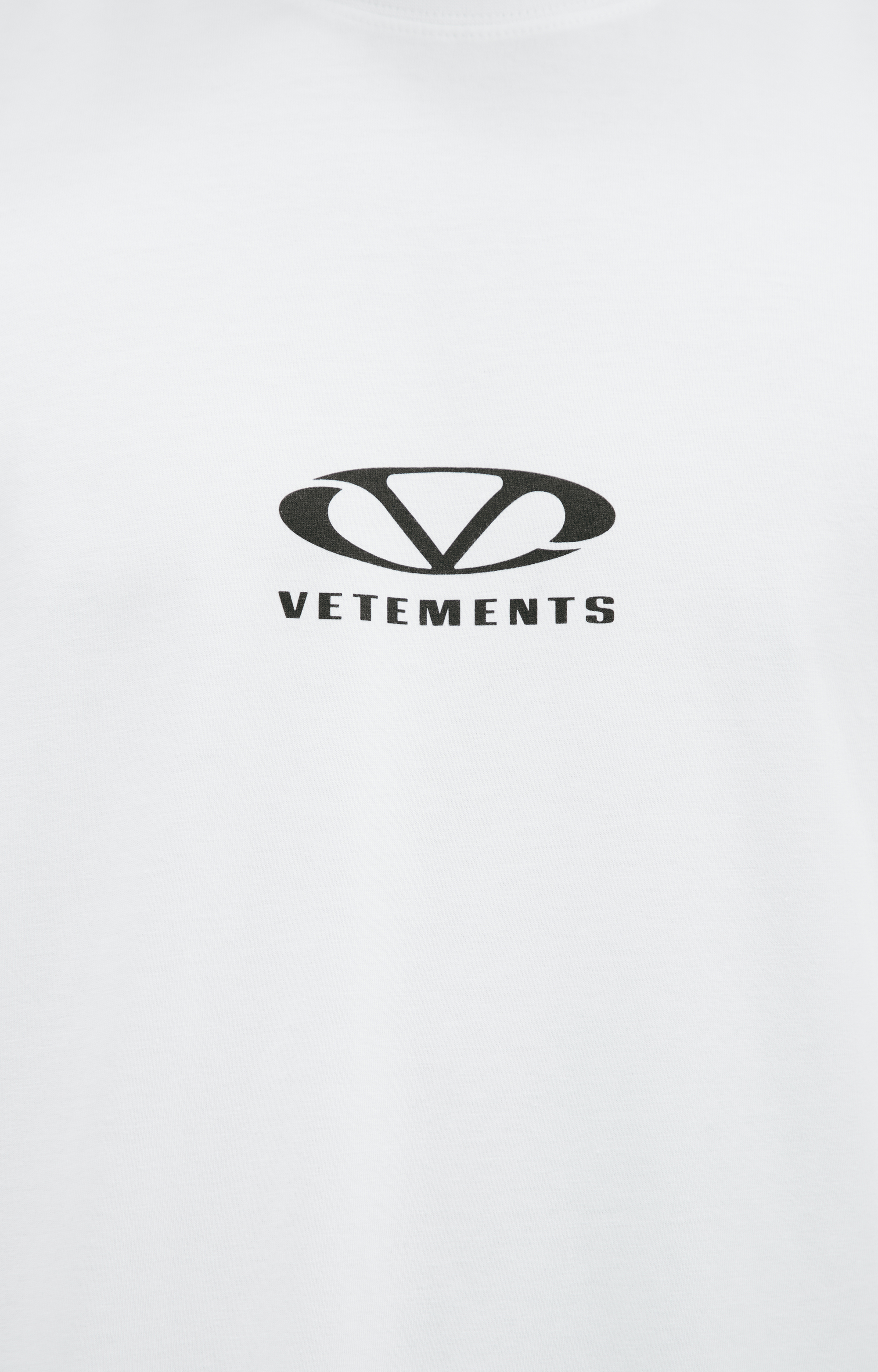 Buy VETEMENTS men white cotton t-shirt for $600 online on