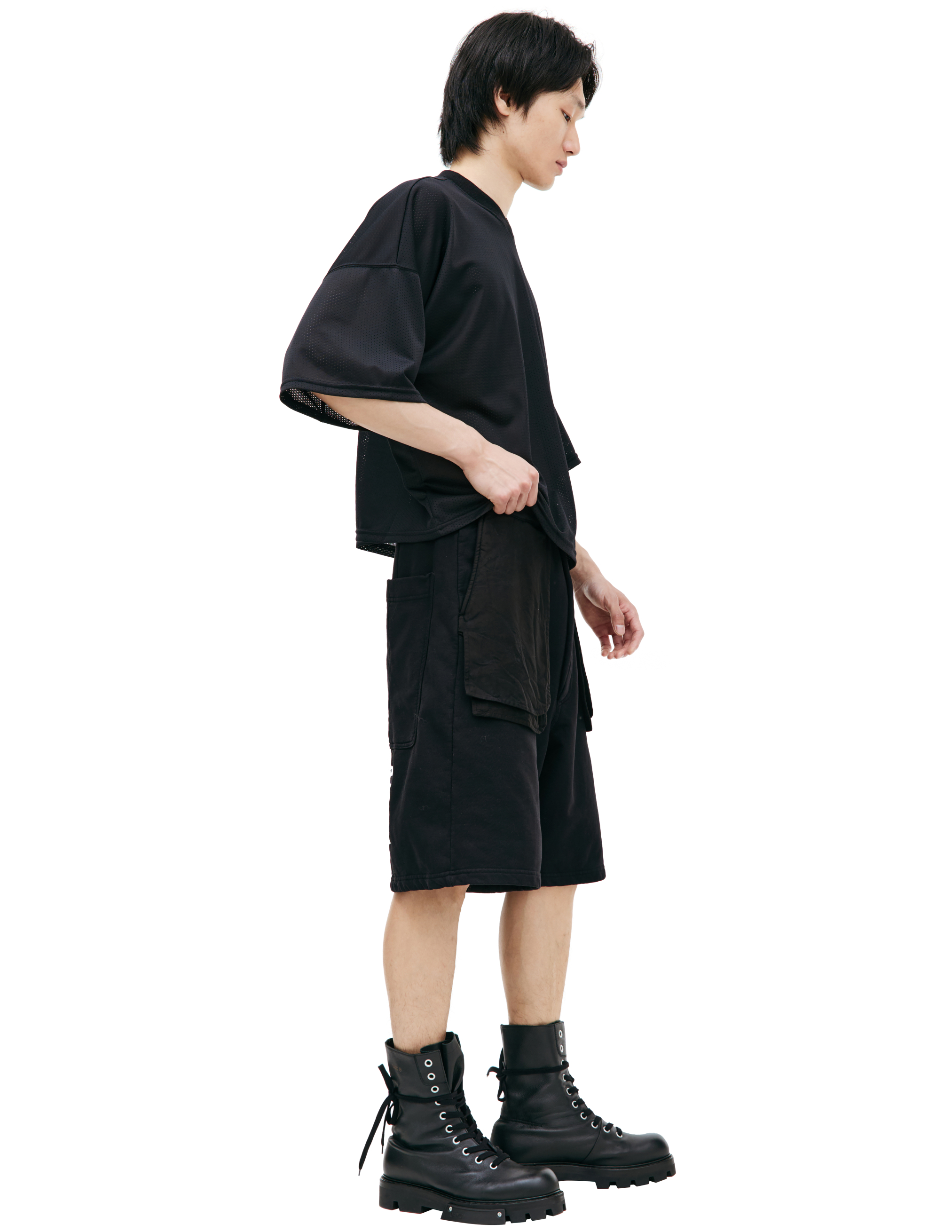 Shop B1archive Black Cotton Shorts