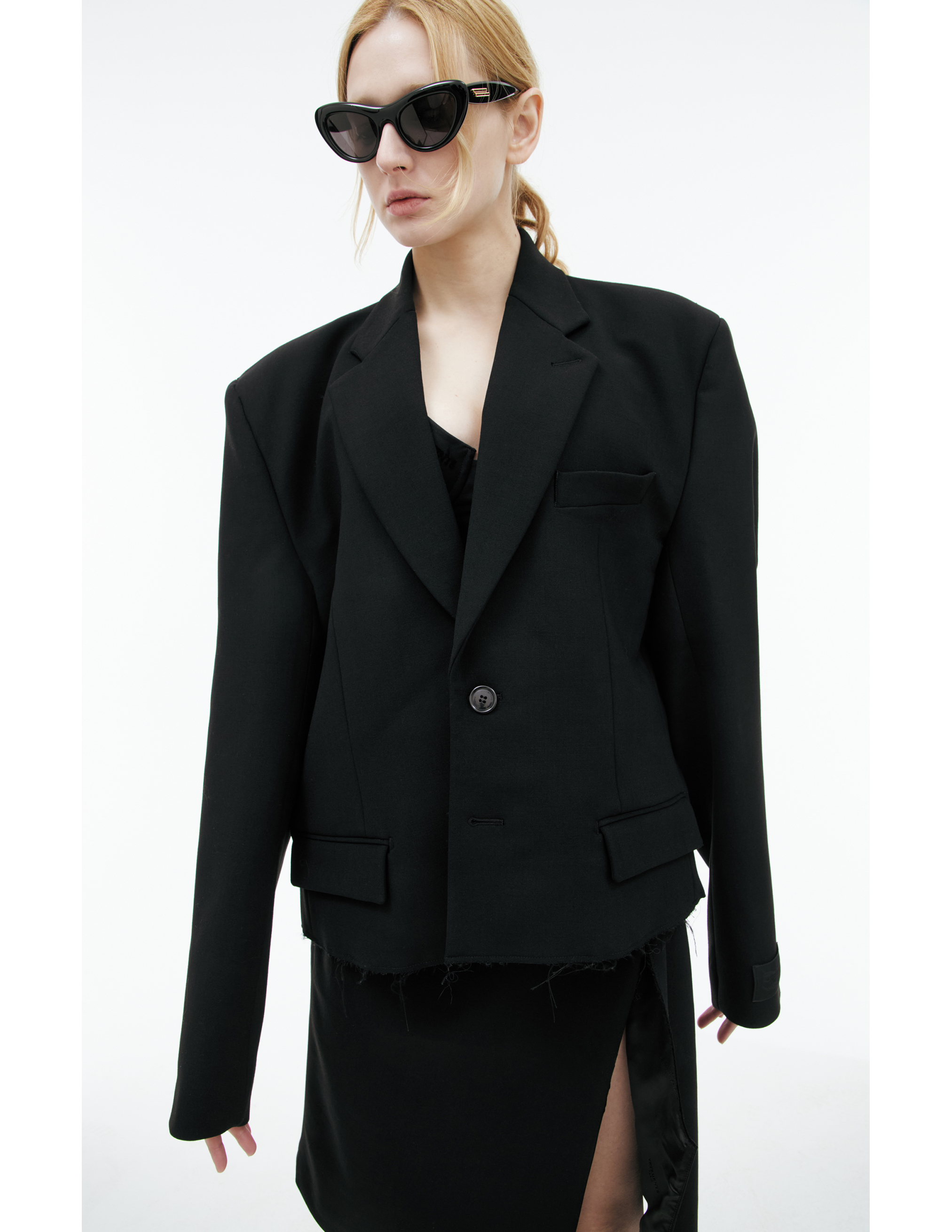 Vetements Oversize Button-up Jacket In Black