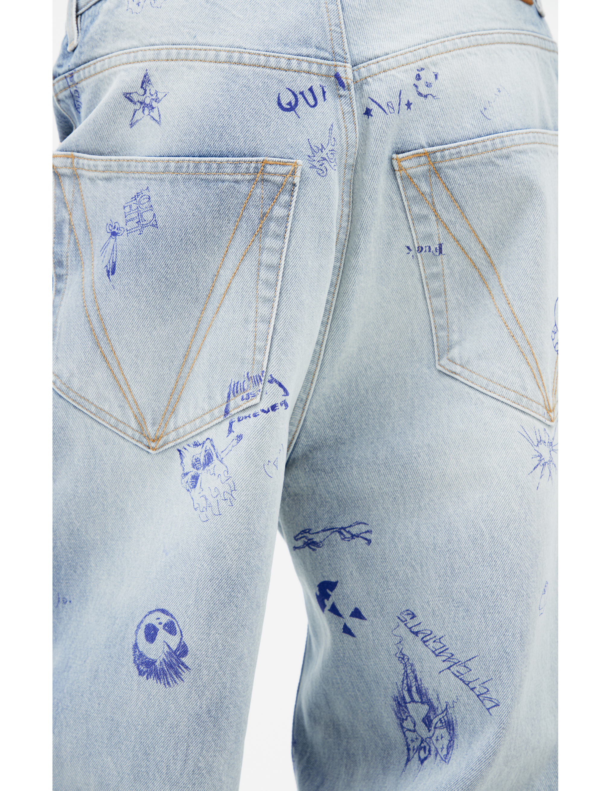 Vetements Printed Jeans