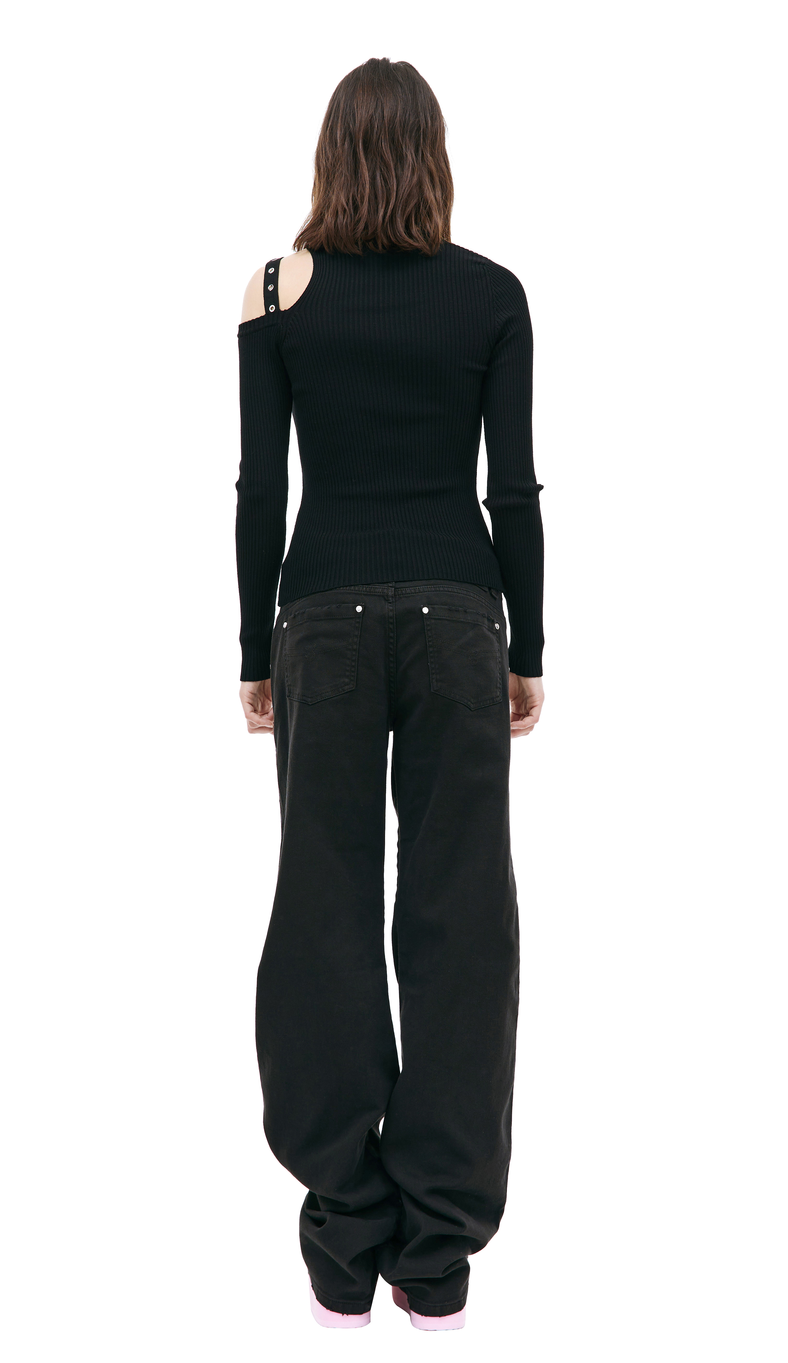 Buy Blumarine women black cargo jeans for €350 online on