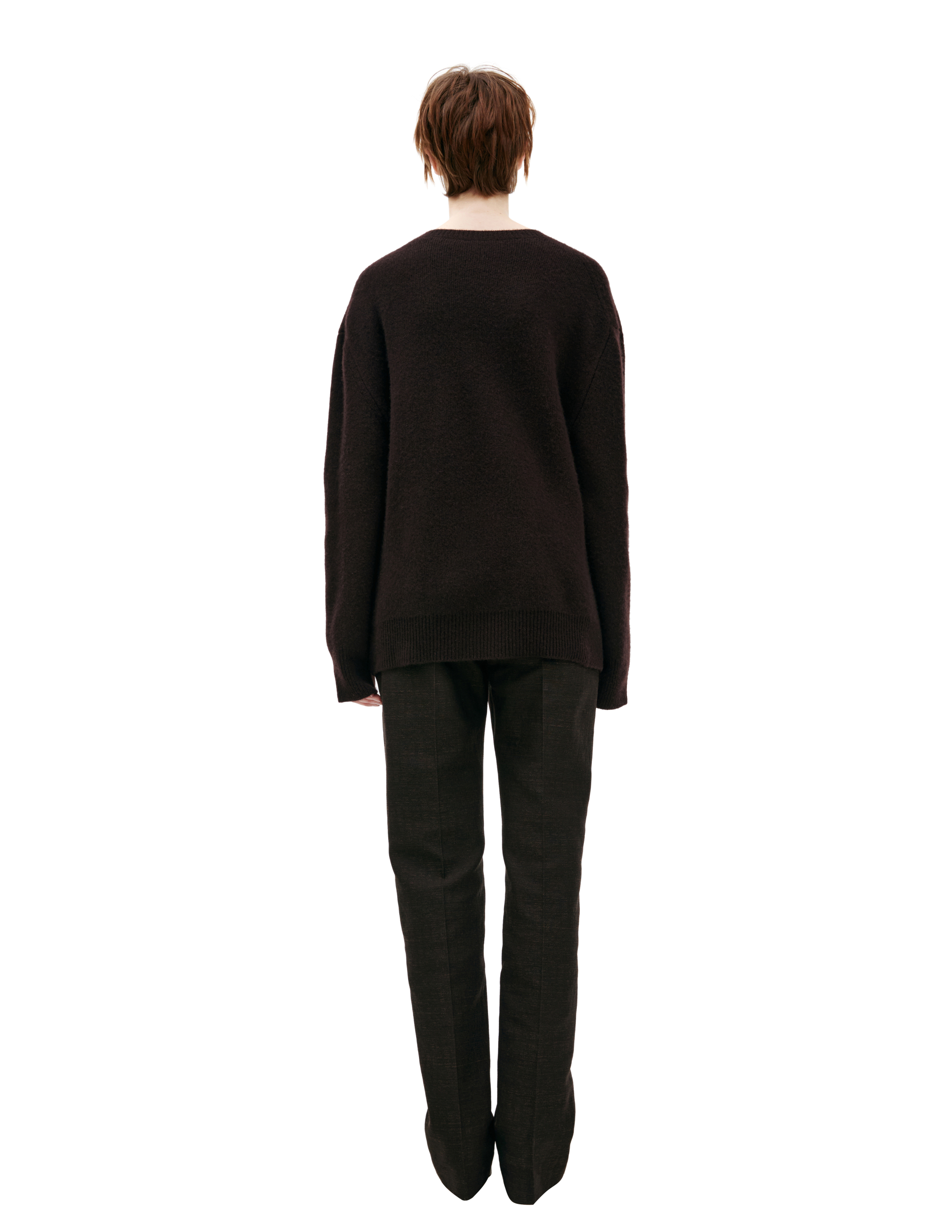 The Row Cashmere Knit Sweater In Brown