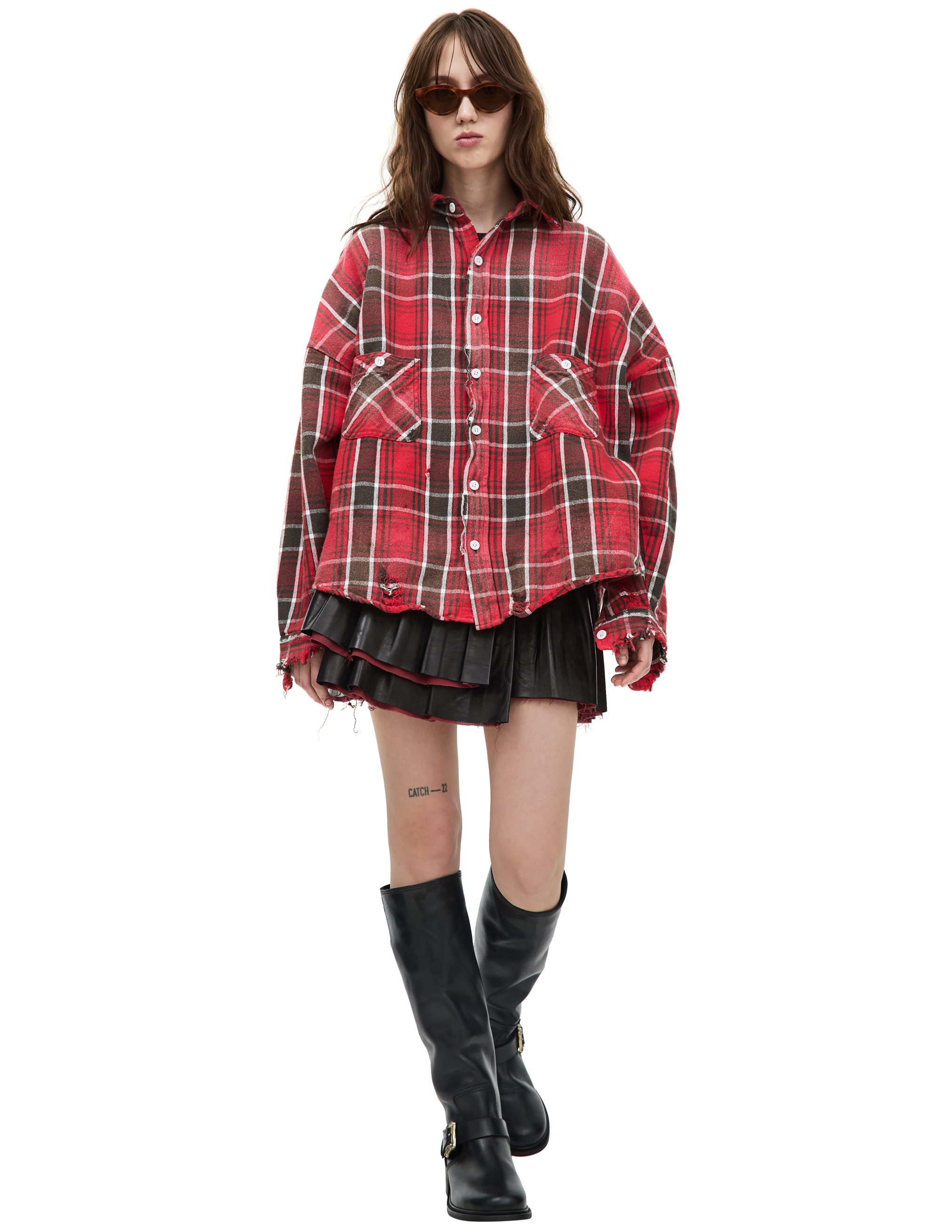 Plaid flannel shirt