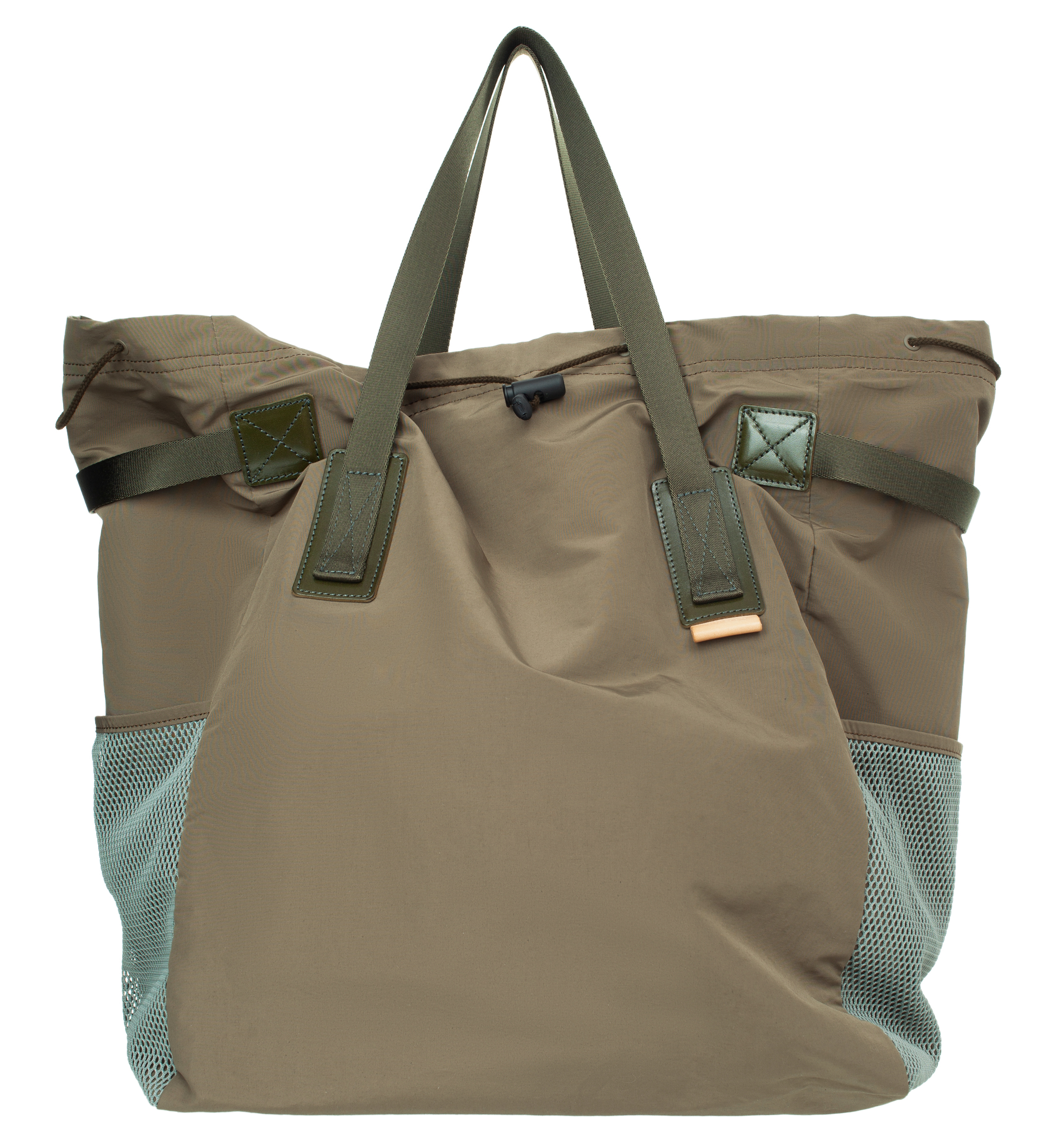 Buy Hender Scheme men khaki drawstring tote bag for €291 online