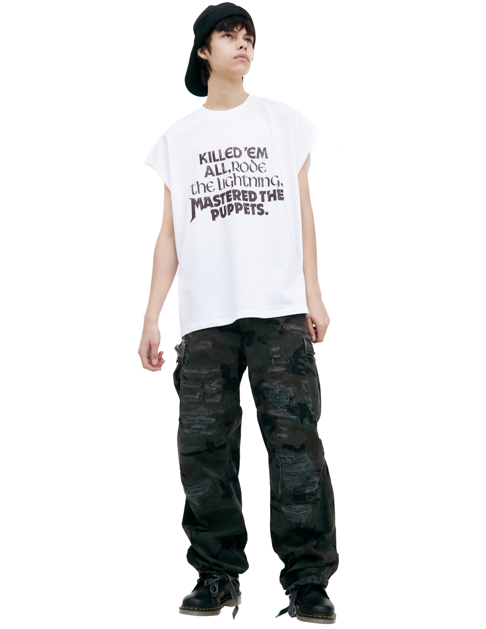 Mastercraft Union White Print T-shirt In White