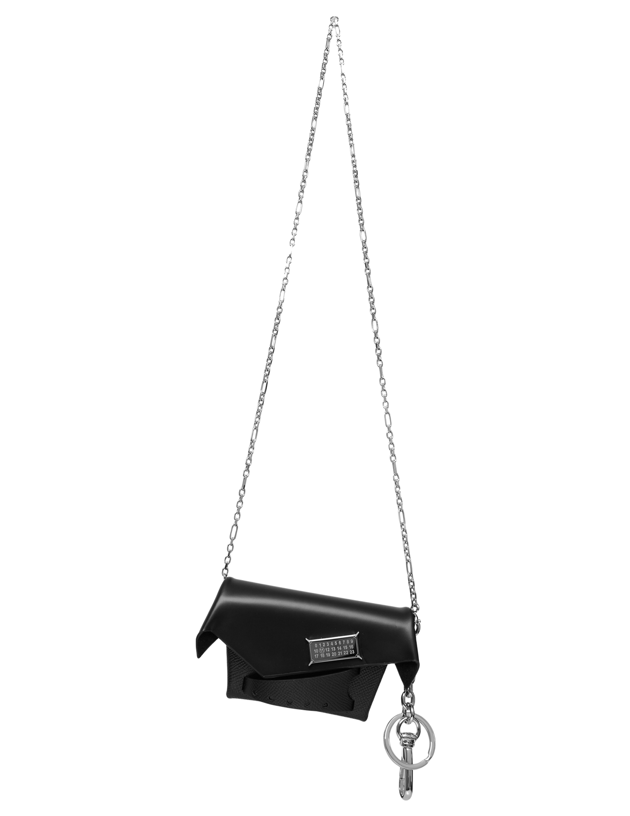 Shop Maison Margiela Black 'snatched Small' Shoulder Bag