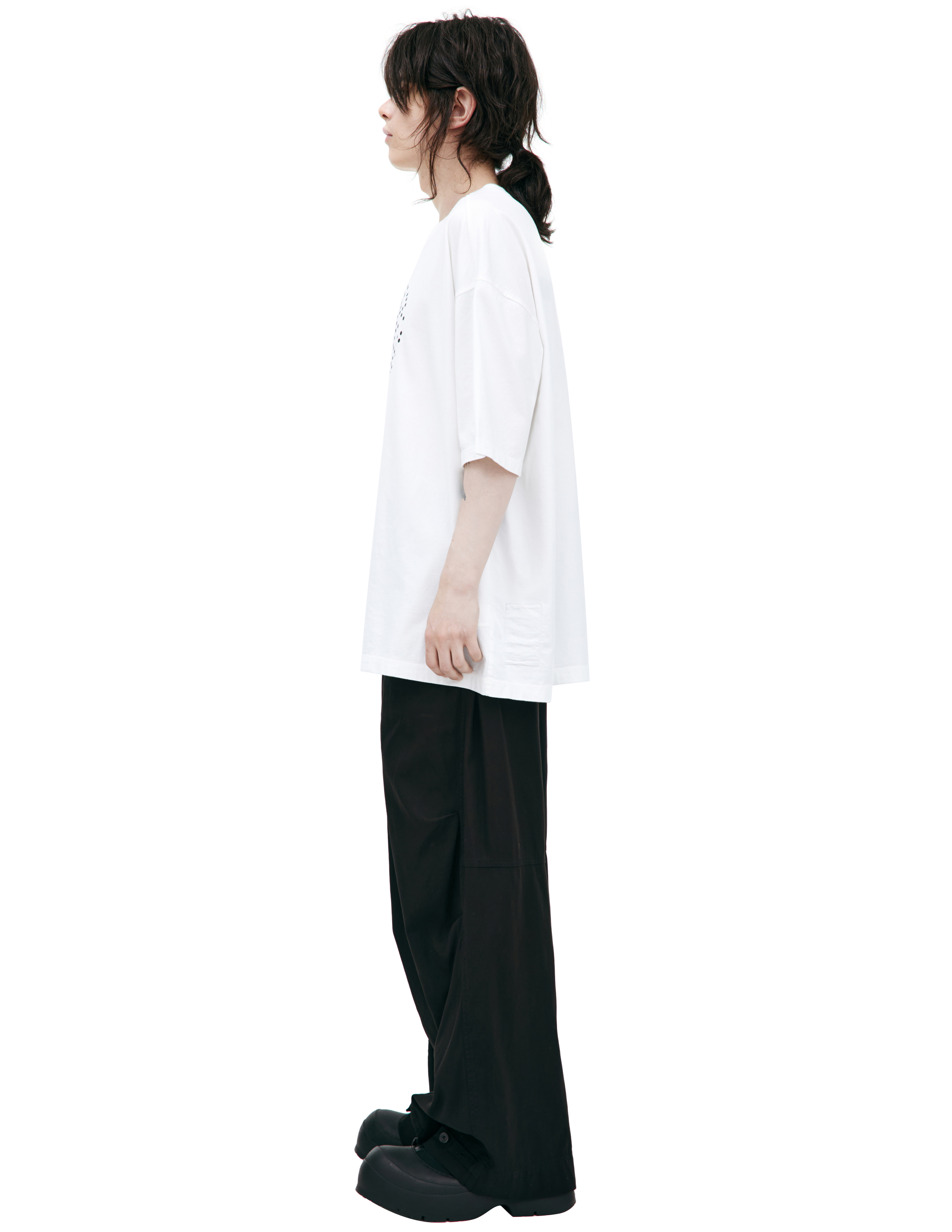 The Viridi-anne Oversized Print T-shirt In White