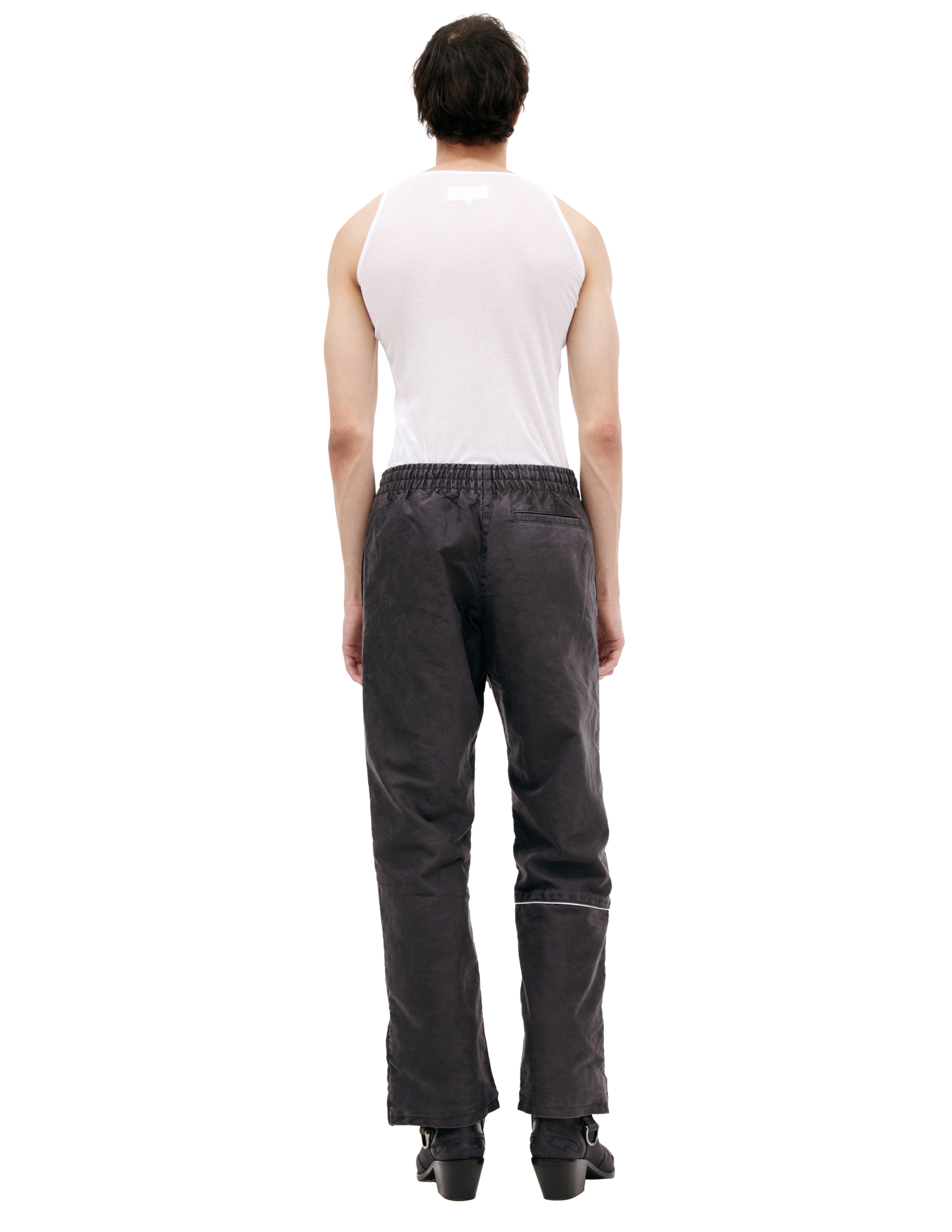 Enfants Riches Deprimes Straight-leg Logo-embroidered Panelled Cotton Track Pants In Gray