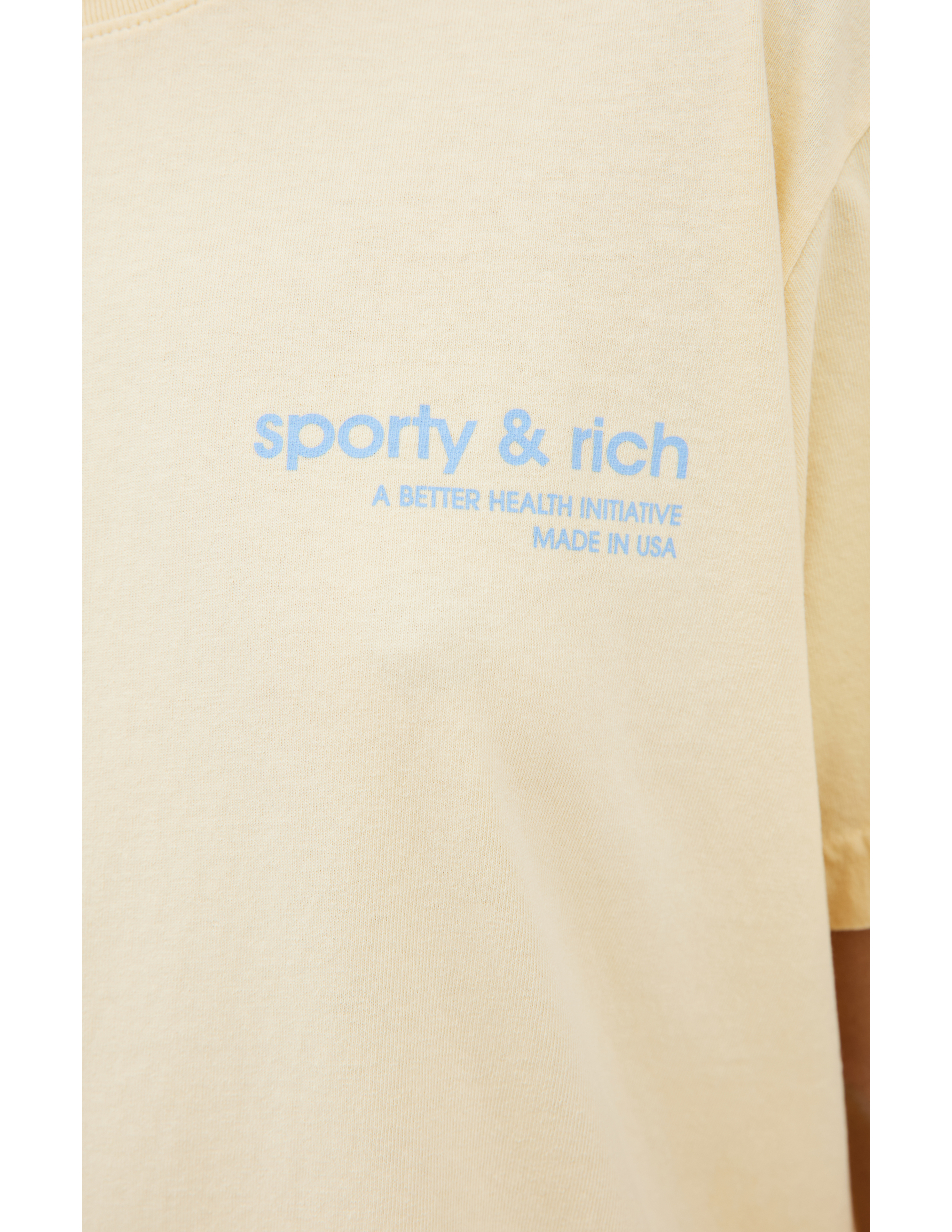 Shop Sporty And Rich 'health Club' Printed T-shirt In Yellow