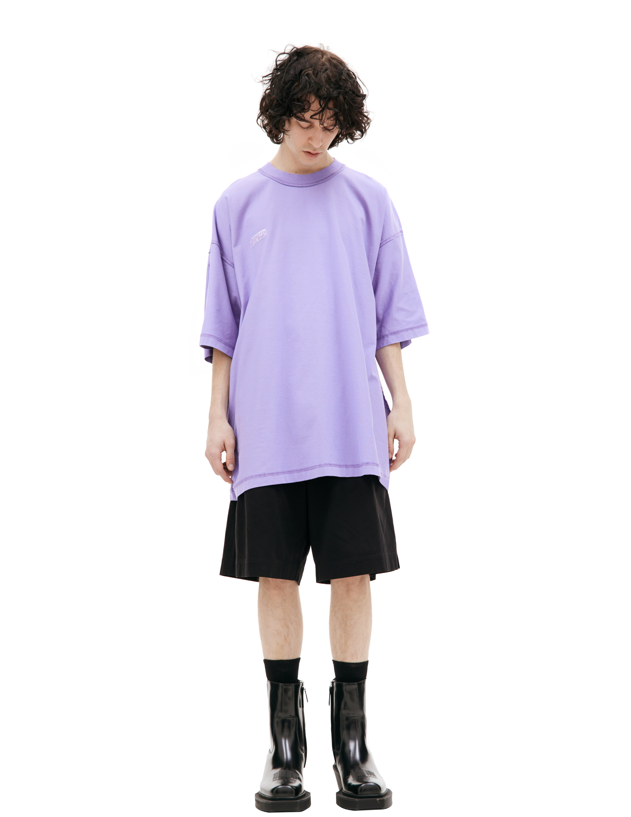 Vetements Oversized Inside-out T-shirt In Purple