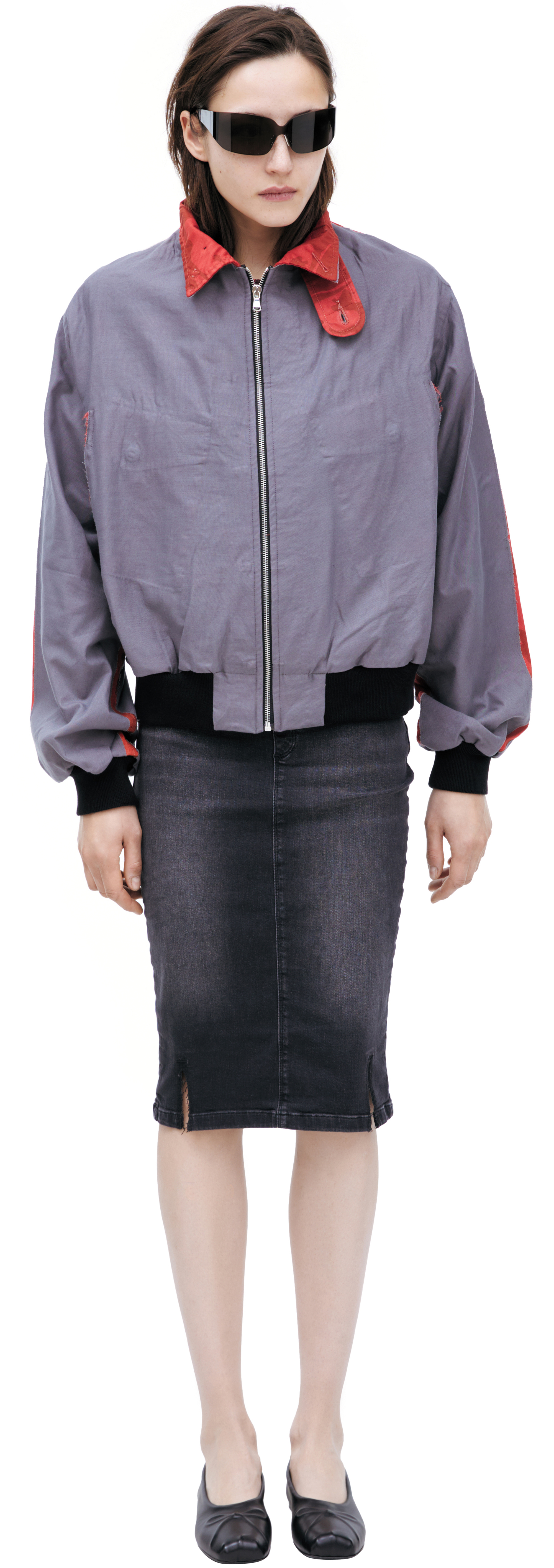 Buy PROTOTYPES women grey cropped jacket for $708 online on SV77