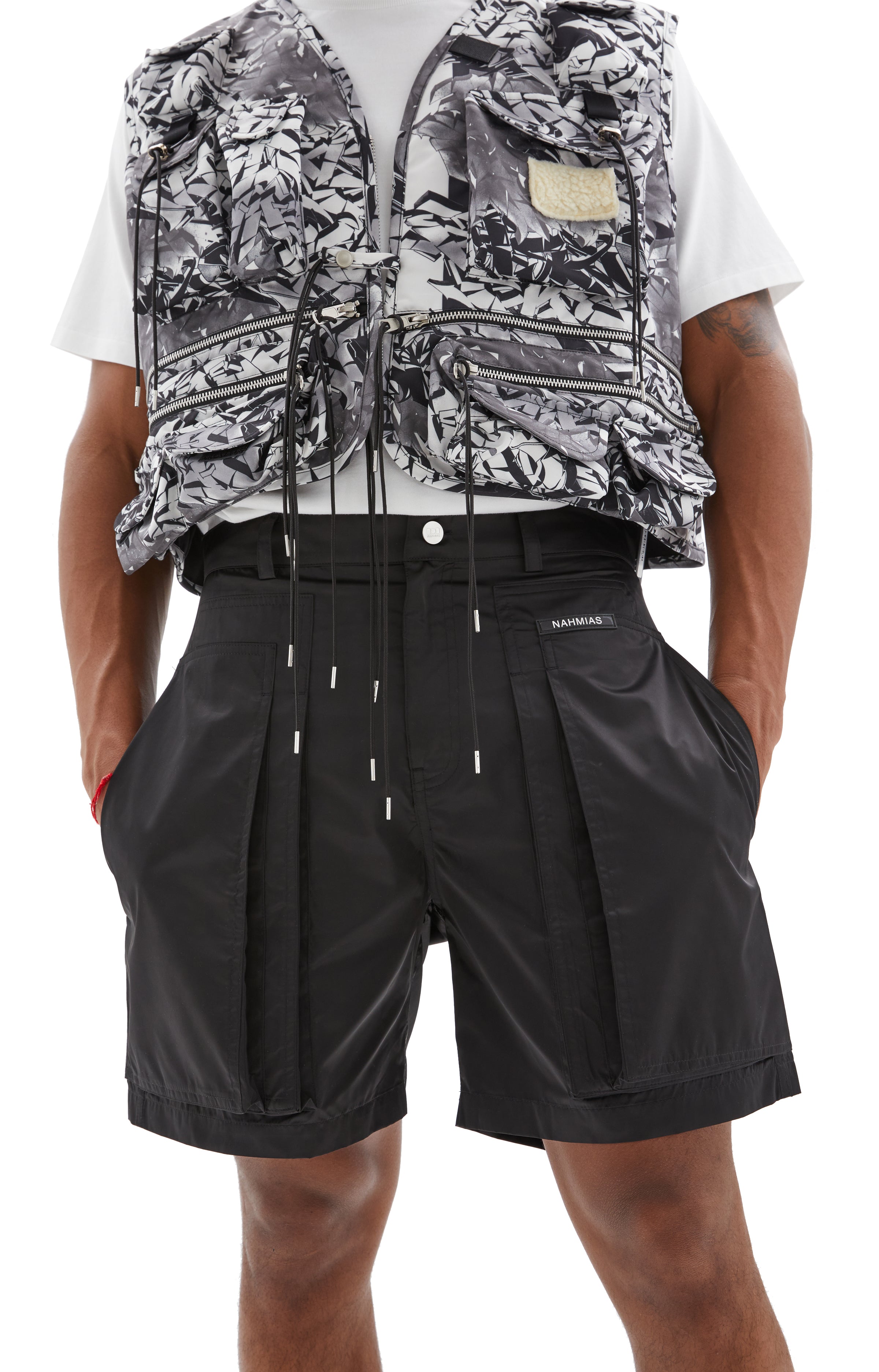 Buy Nahmias men nylon cargo shorts for $260 online on SV77