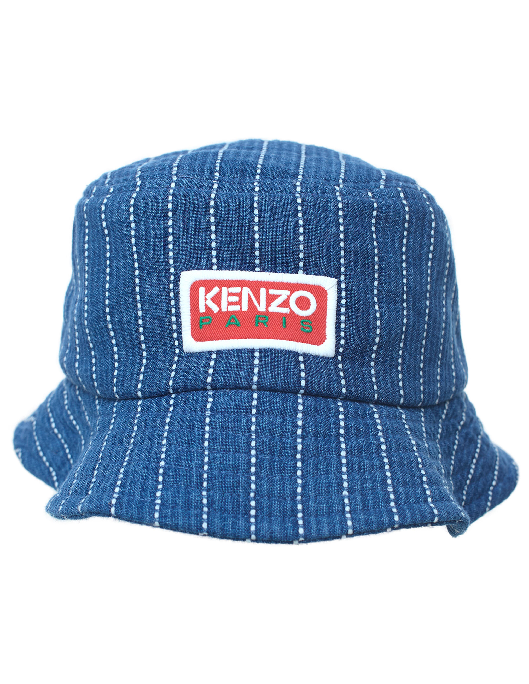 Kenzo Blue Logoed Panama In Blue