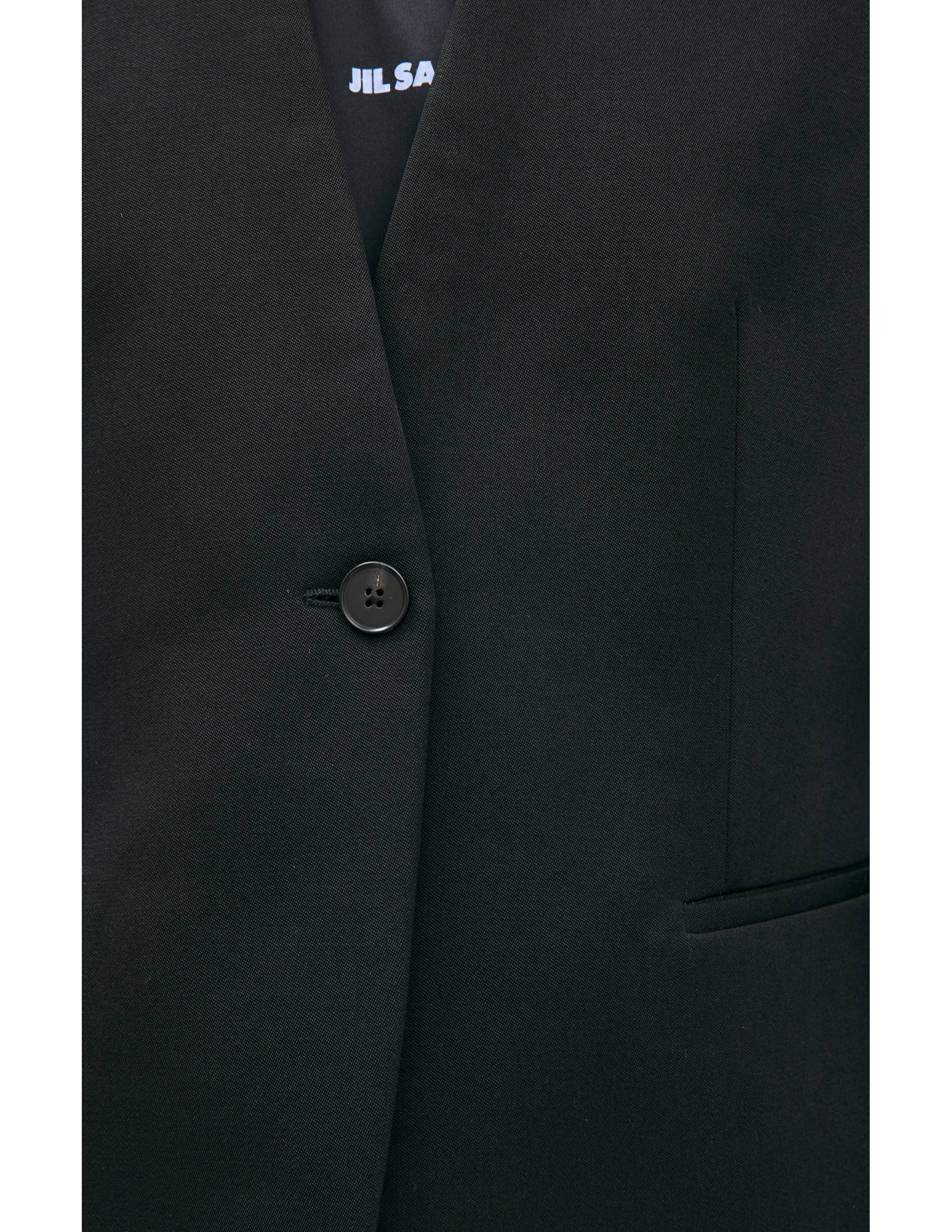 Jil Sander Wool Blazer With One Button In Black