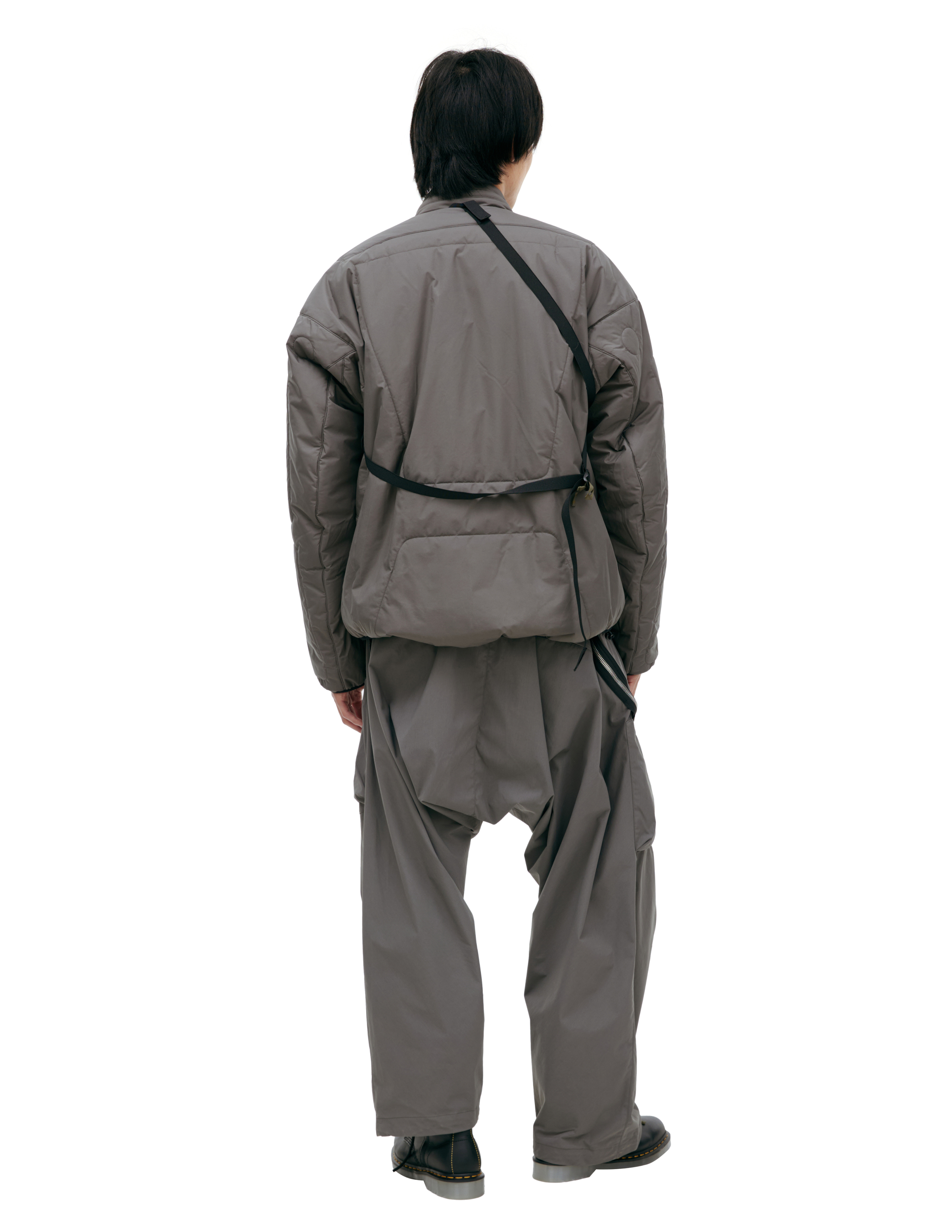 Acronym Grey Jacket With Patch Pockets In Grey