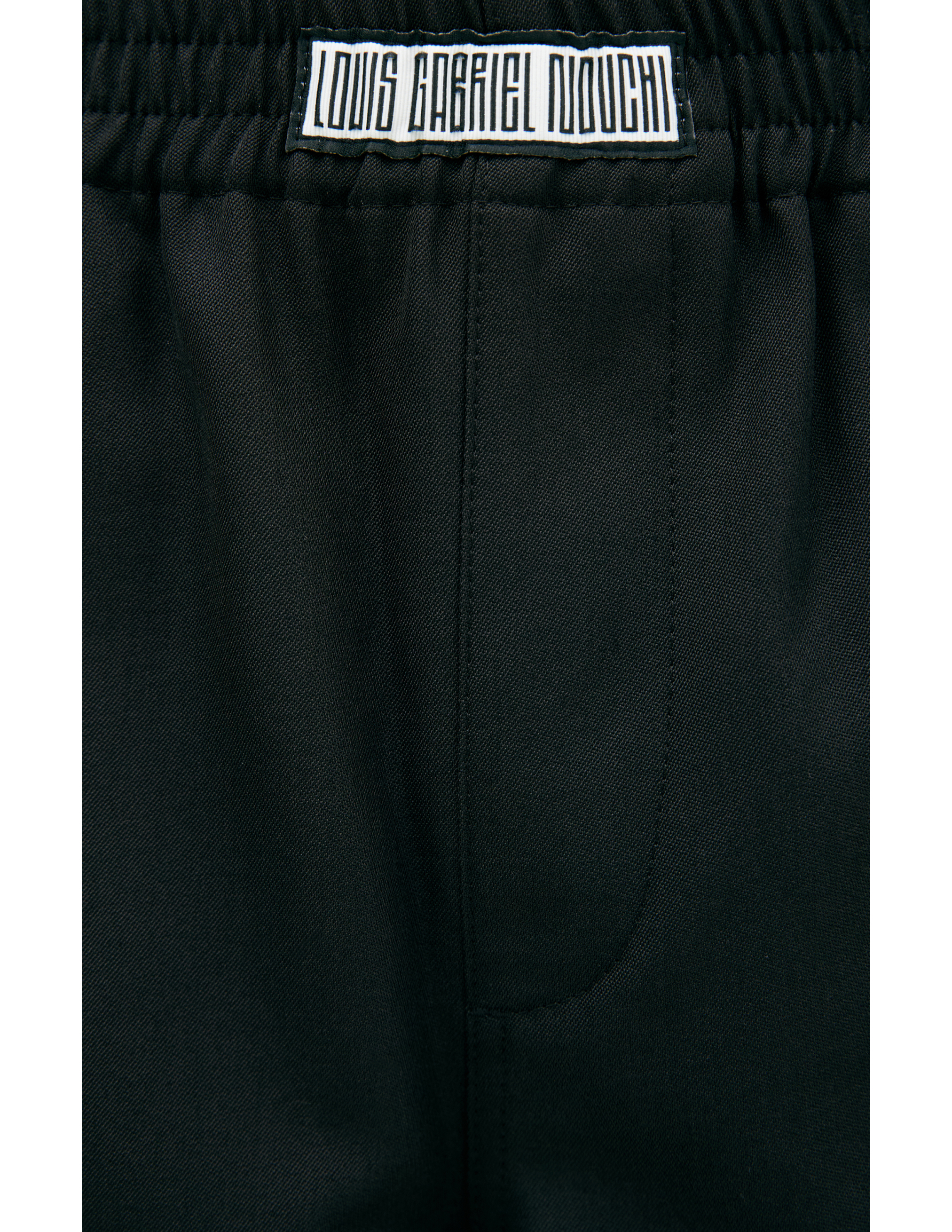 Louis Gabriel Nouchi Black Straight Trousers In Black