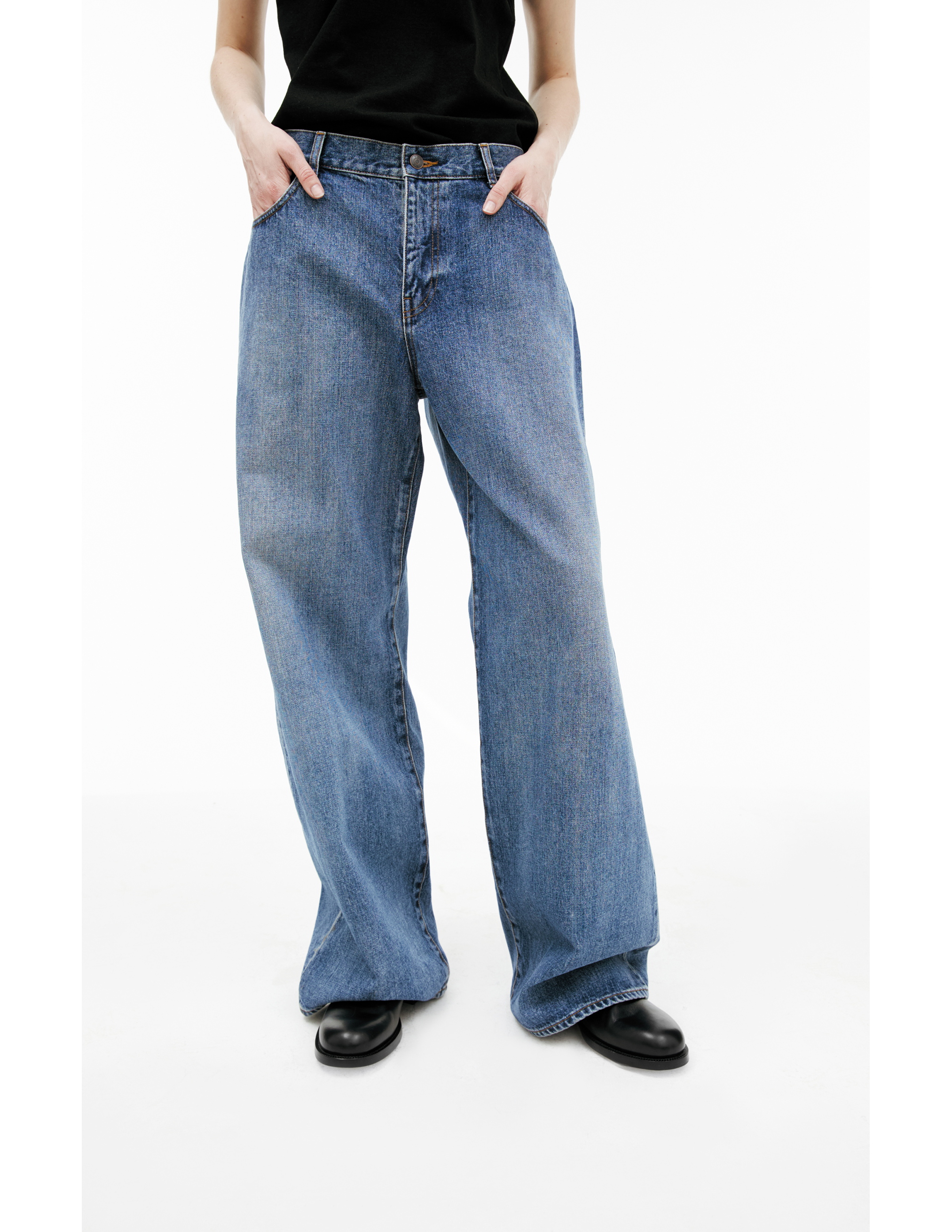 The Row Lesley Cropped Straight-leg Jeans In Blue