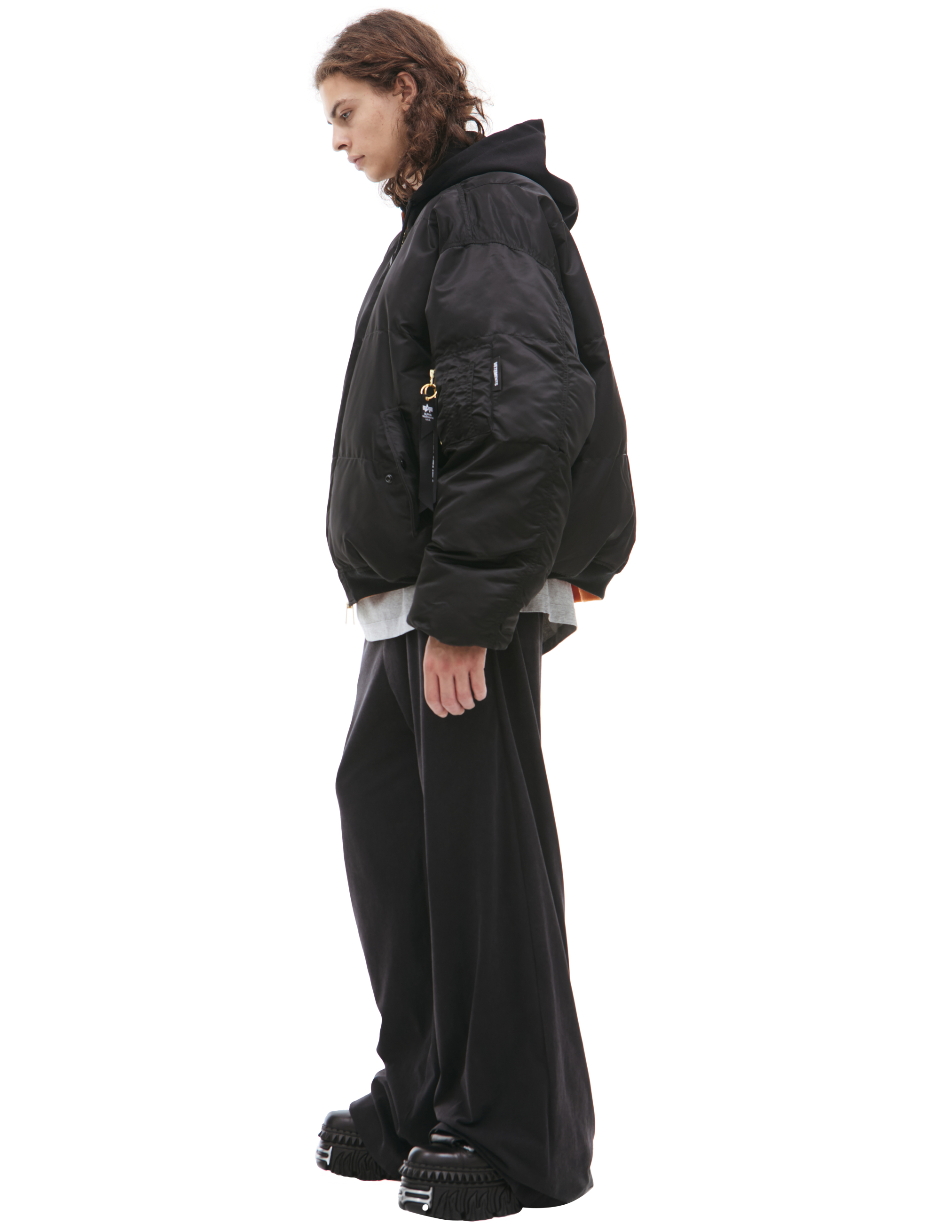 Vetements X Alpha Industries Double Sided Jacket In Black