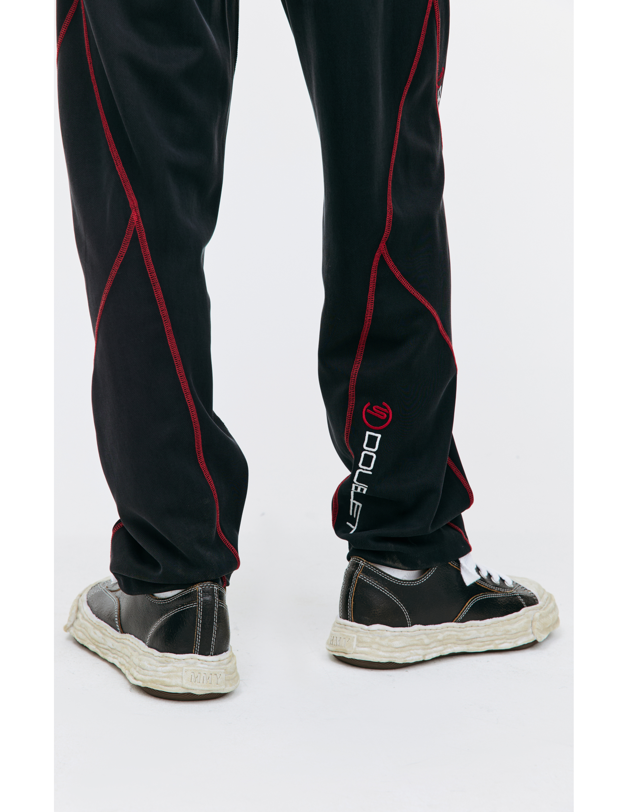 Shop Doublet Сontrast Seams Sweatpants In Black