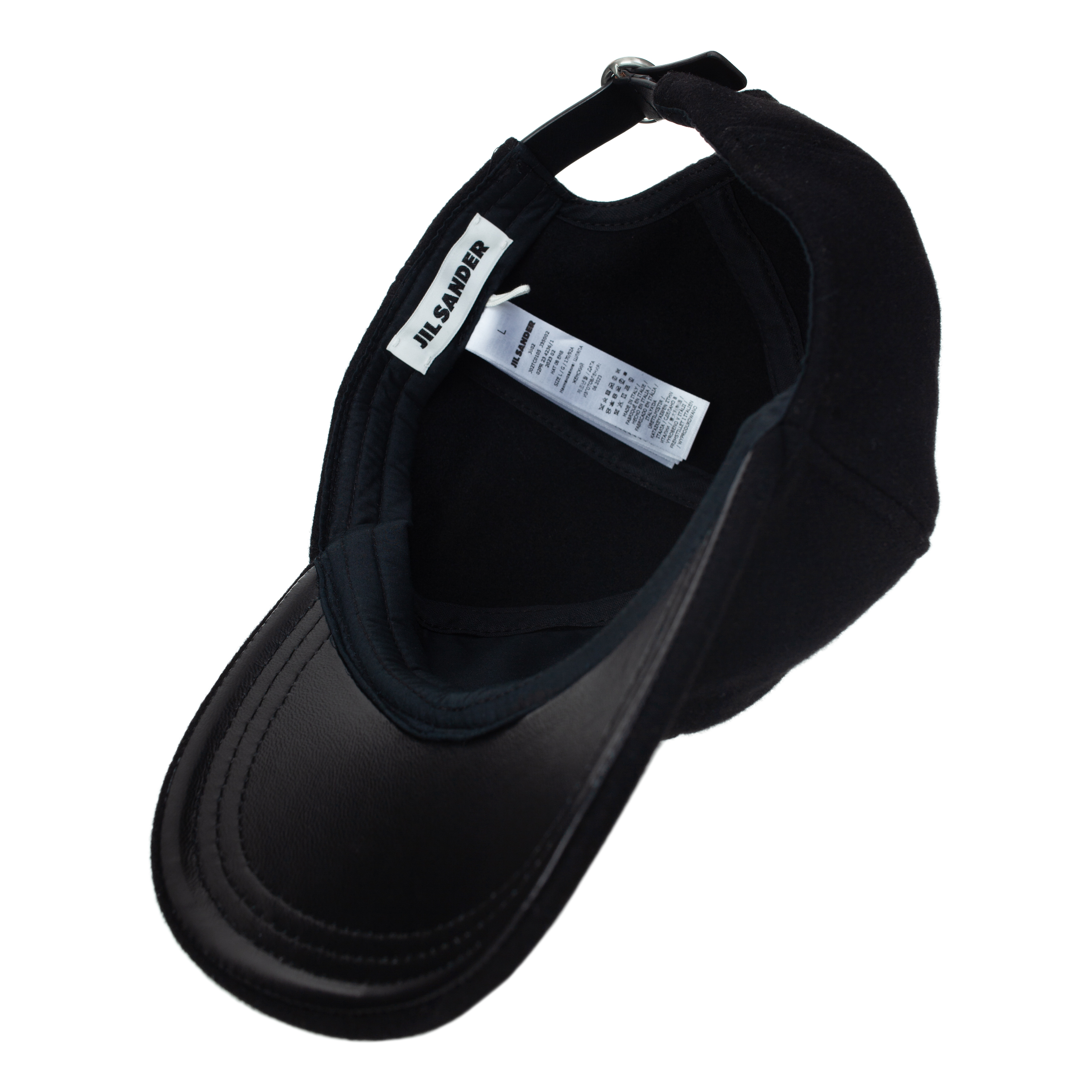 JIL SANDER 黒　ラフィアハット JIL SANDER ジルサンダー プラス SANDER+ JPPU590211 WU243100A