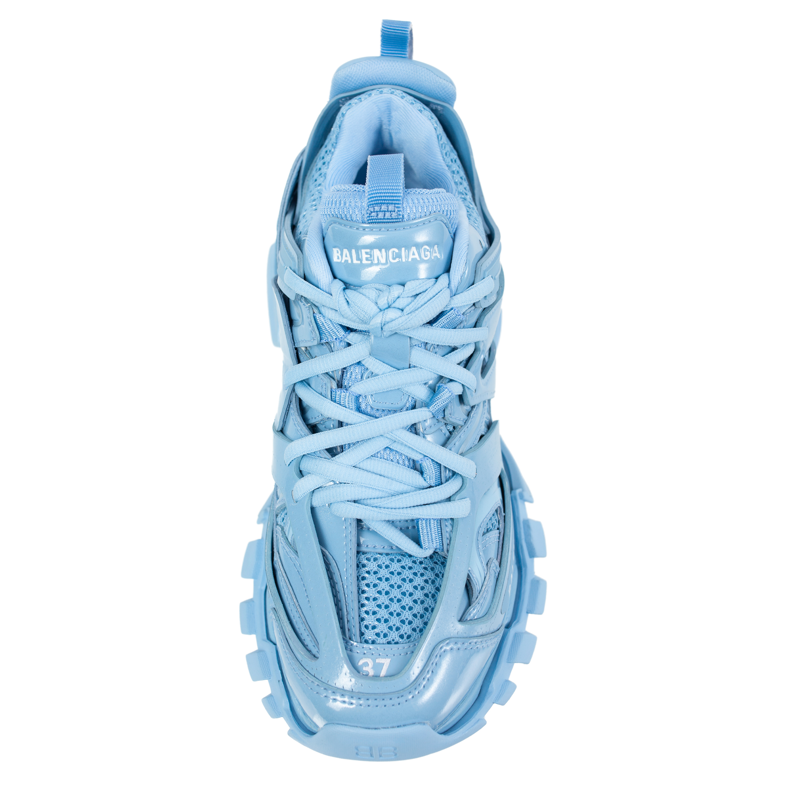 関税込【BALENCIAGA】Trackスニーカー Blue Buy Balenciaga women blue track sneakers in metallic indigo