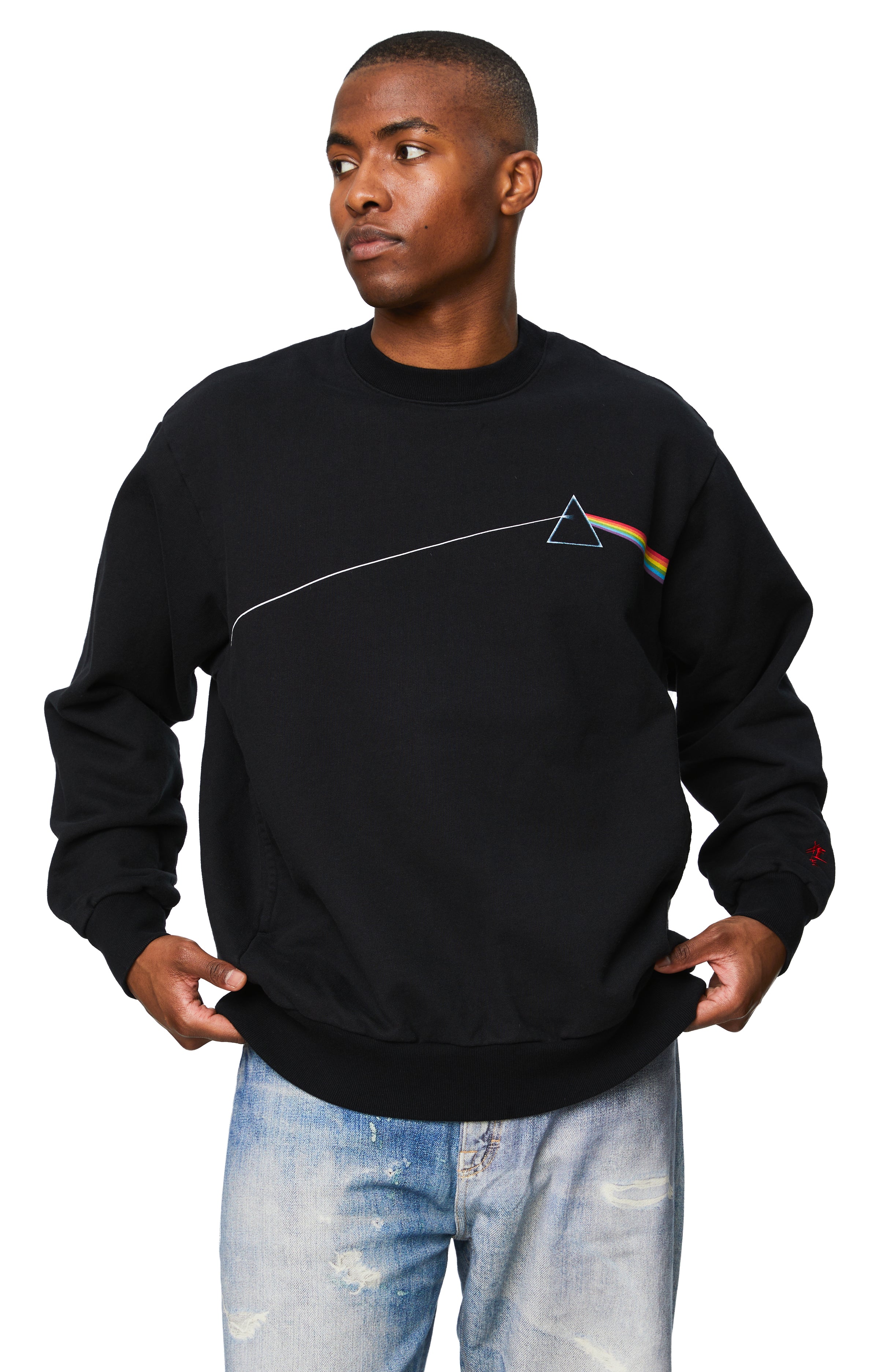 トップス darkside_moon Buy Undercover men dark side of the moon sweatshirt in black