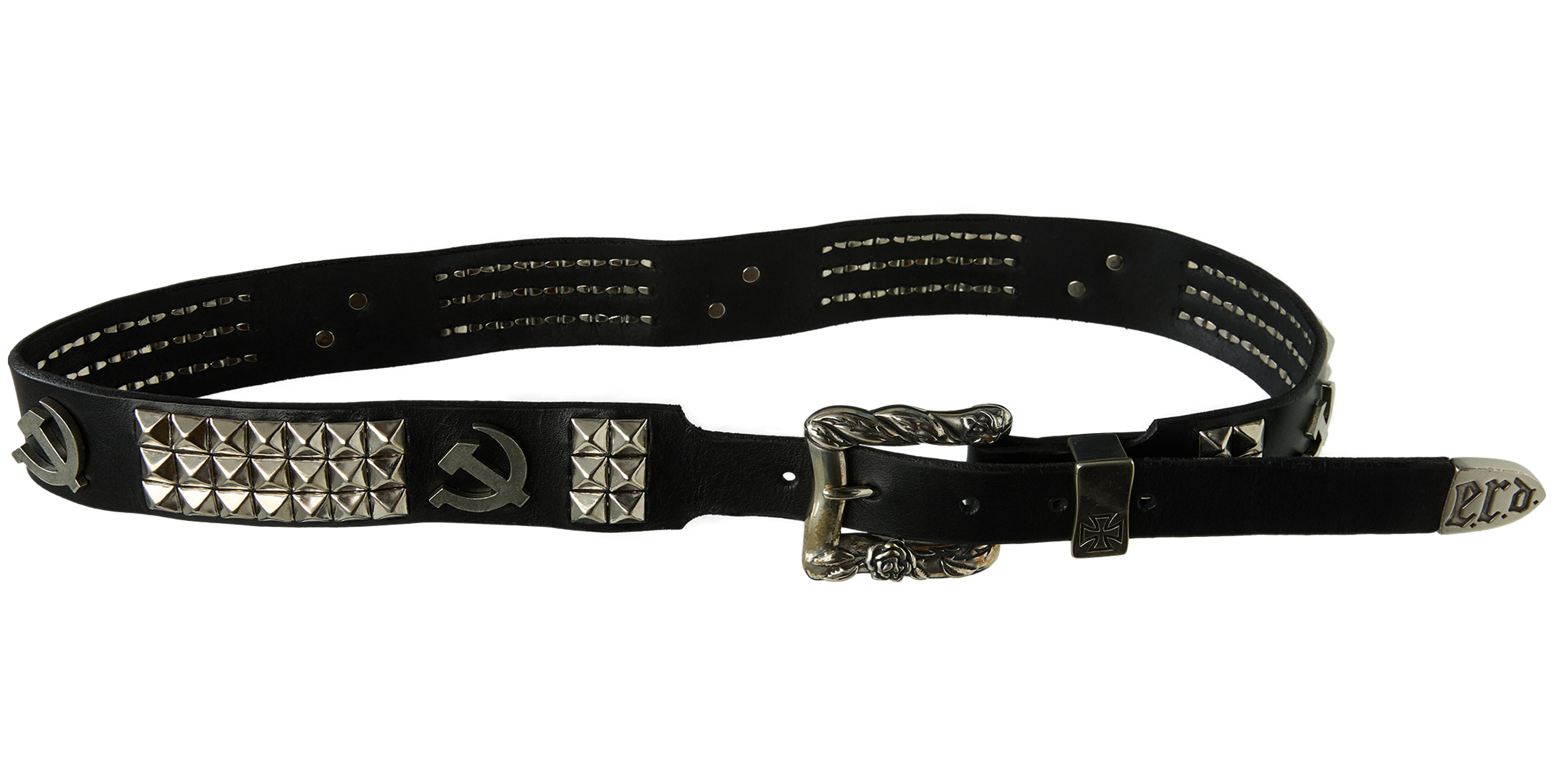 日本未発売 ENFANTS RICHES DEPRIMES ベルト 90 Buy Enfants Riches Déprimés men black soviet stud belt for $4,025
