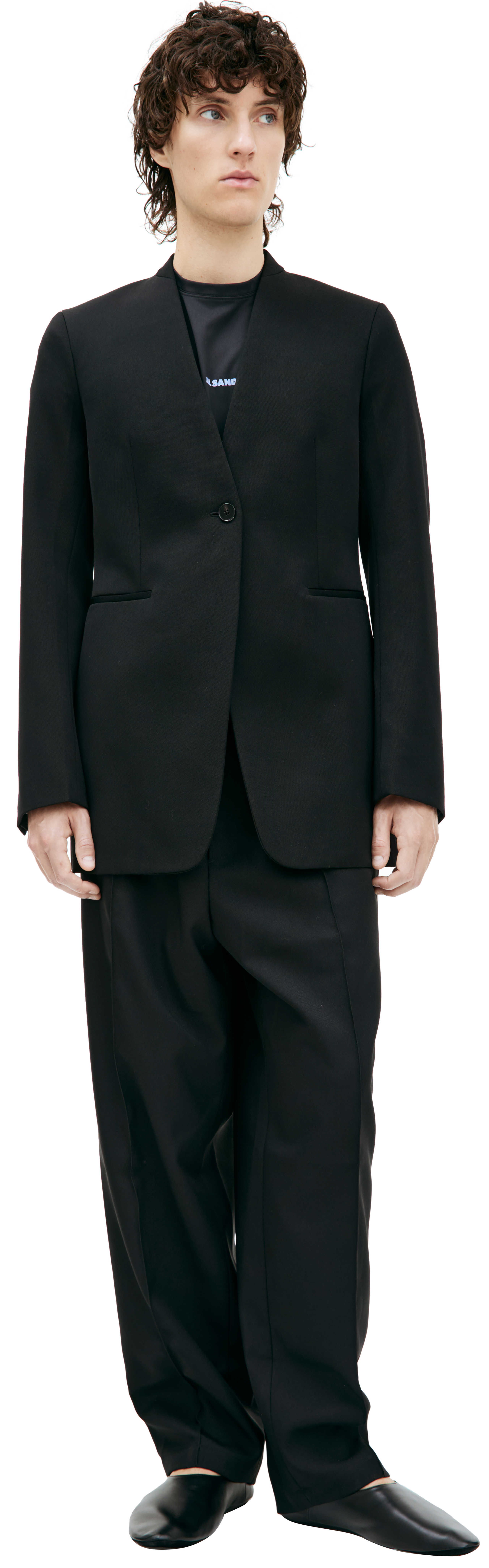 ジャケット Jil Sander SS24 Single-breasted blazer (J02BN0153J65005 341) Jil Sander Single-Breasted Tailor-Made Jacket | Neiman Marcus